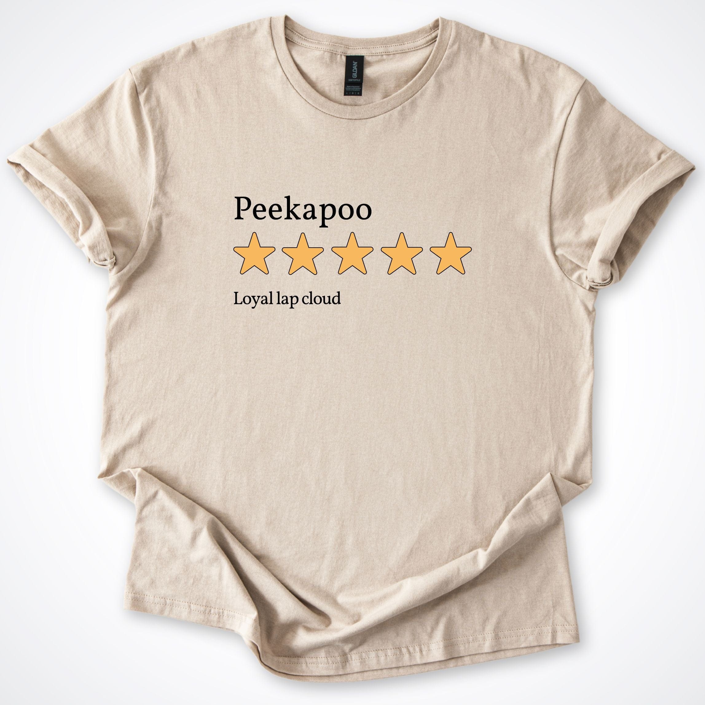 T-Shirt Sand / S Peekapoo Five Star Review 1.0 T-Shirt ReallyintoDogs