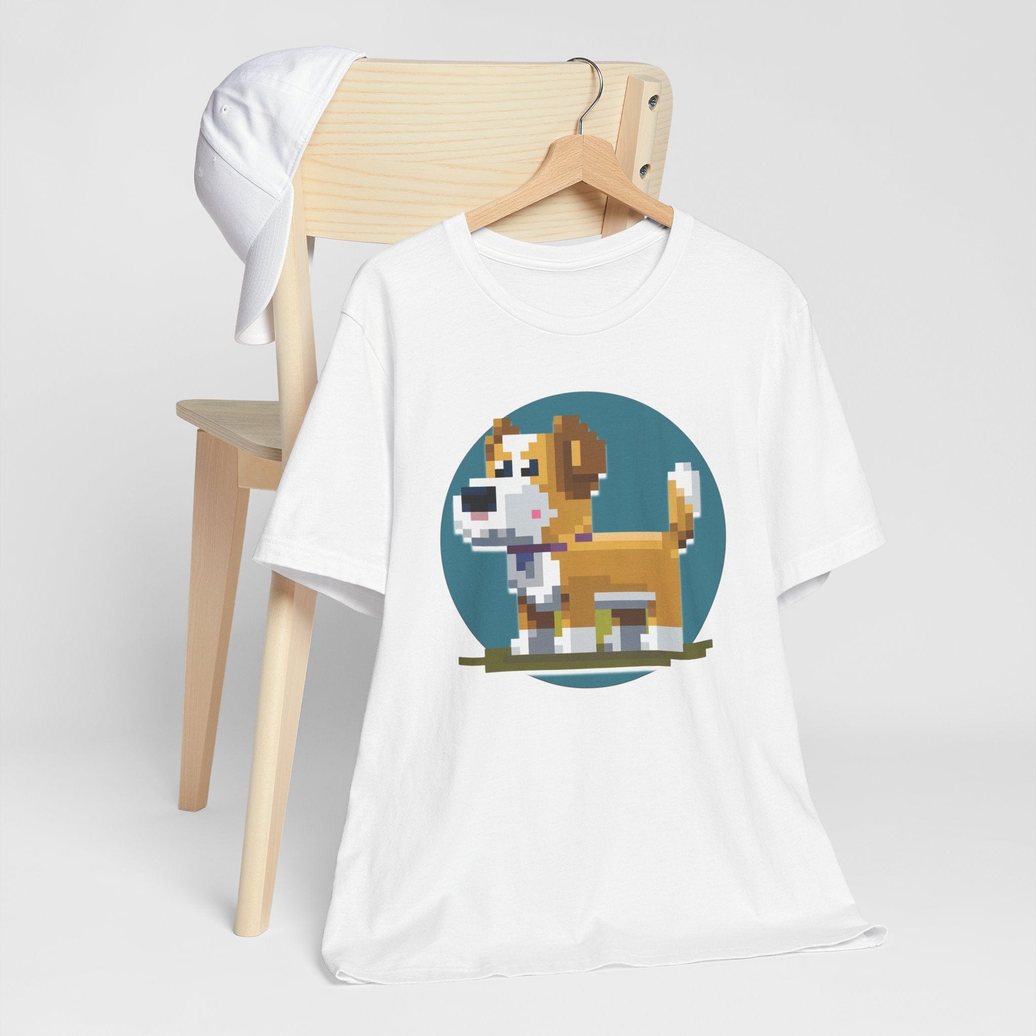 T-Shirt Pixel Town Jack Russell Premium Unisex Tee - Fun Casual Wear for Dog Lovers --reallyintothat