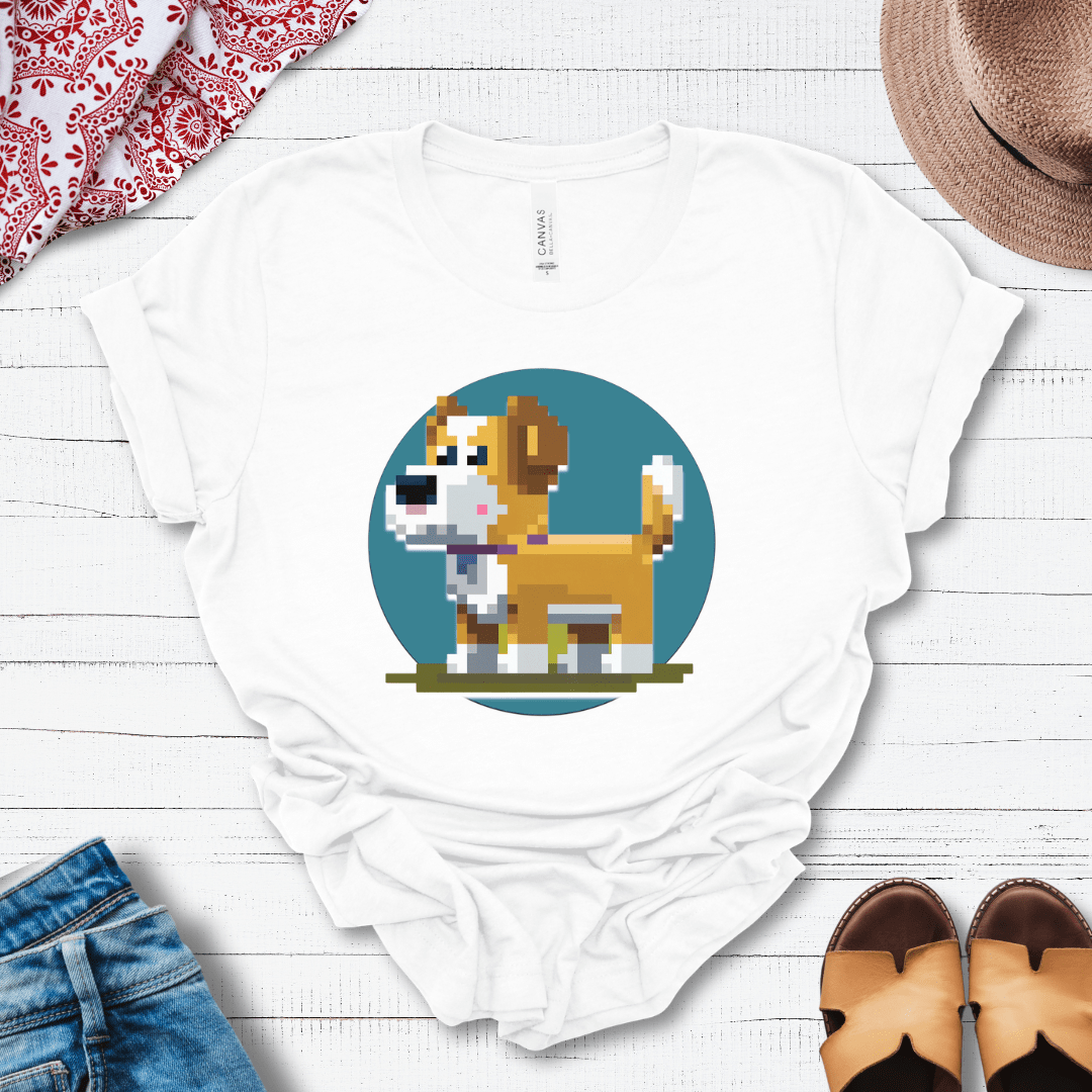 T-Shirt White / S Pixel Town Jack Russell Premium Unisex Tee - Fun Casual Wear for Dog Lovers --reallyintothat