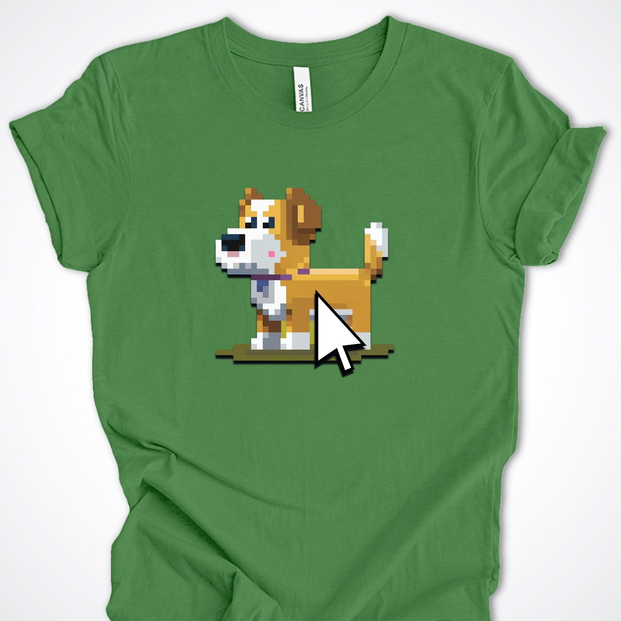T-Shirt Leaf / S Pixel Town Mouse Face Premium Unisex T-Shirt ReallyintoDogs