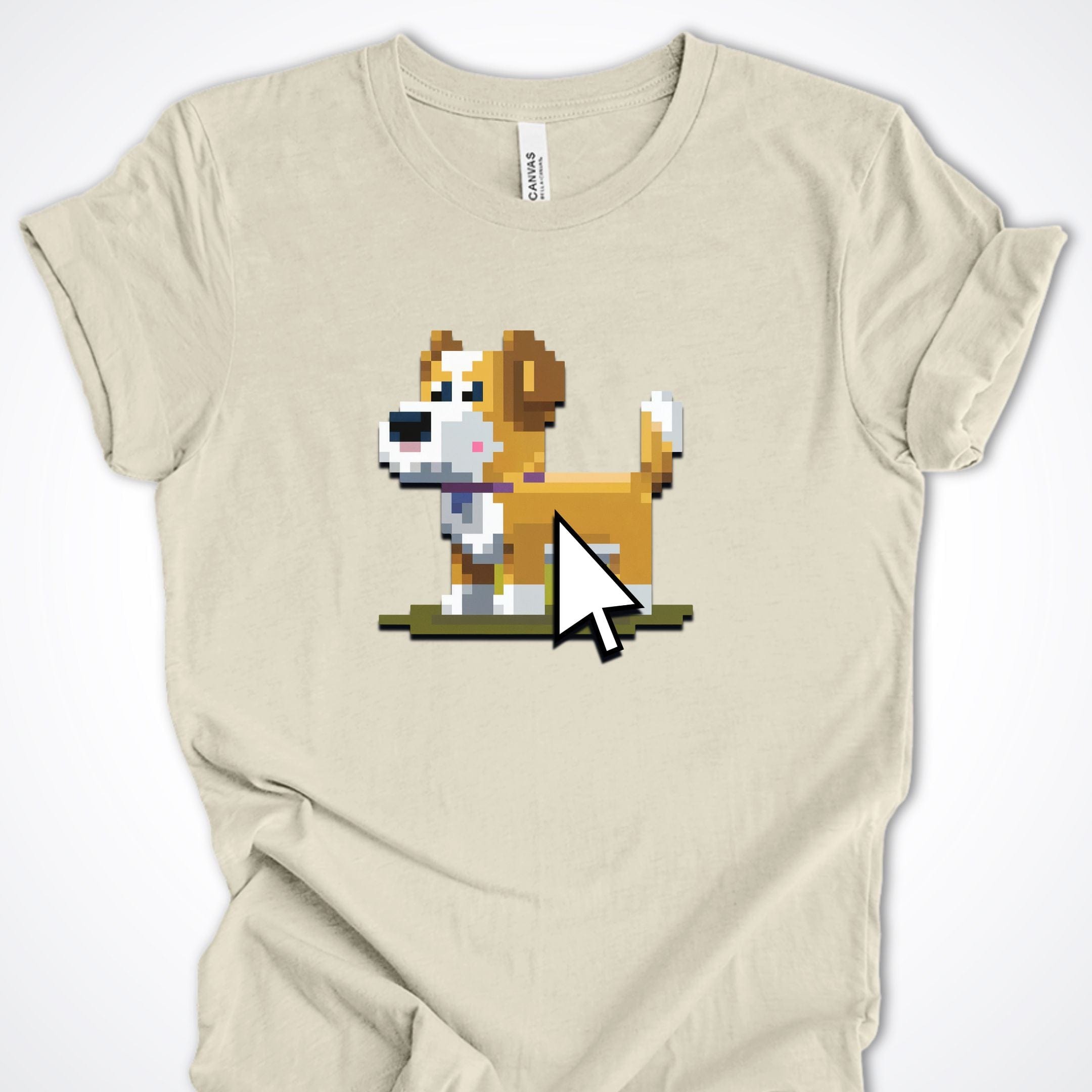 T-Shirt Pixel Town Mouse Face Premium Unisex T-Shirt ReallyintoDogs
