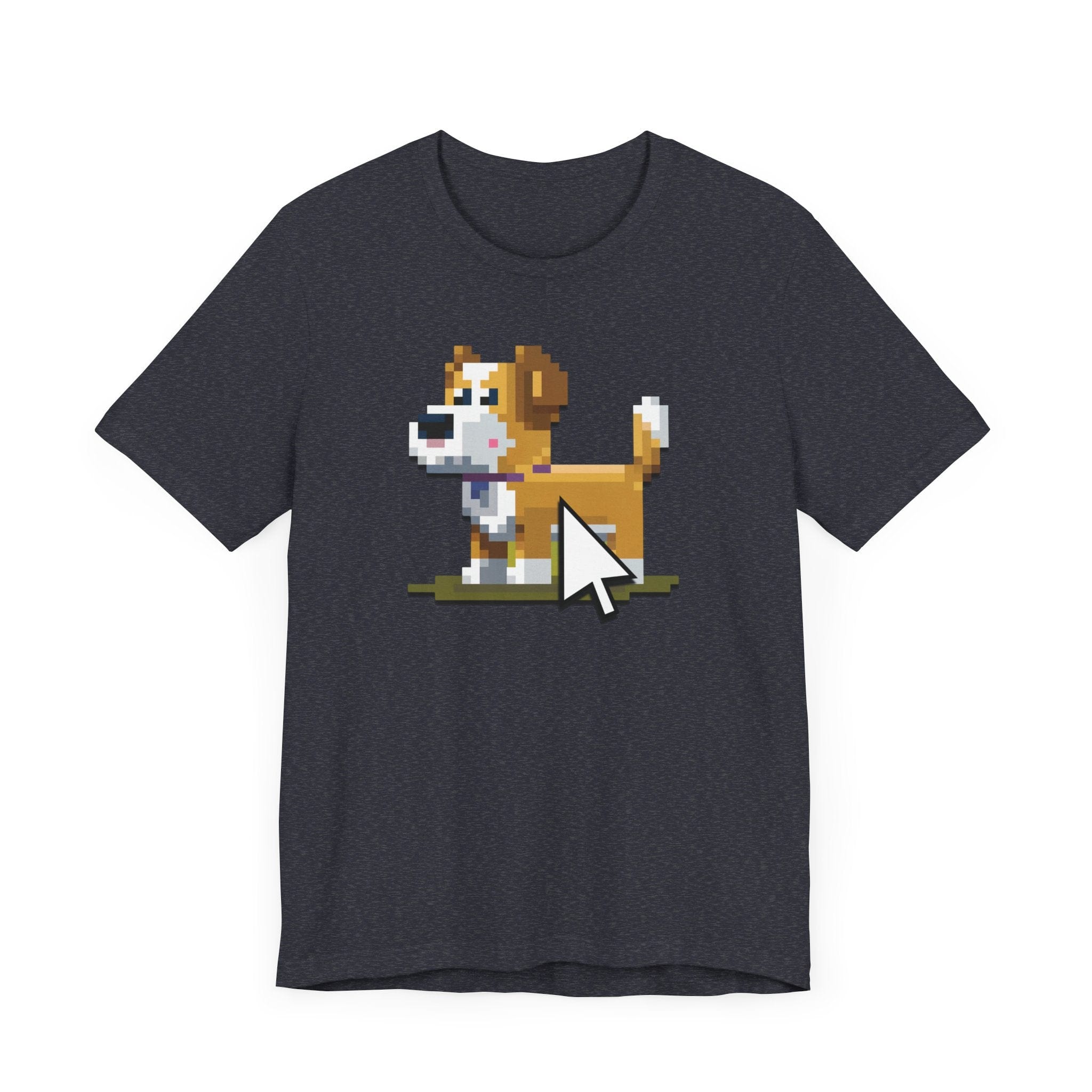 T-Shirt Pixel Town Mouse Face Premium Unisex Tee - Fun Casual Wear for Dog Lovers --reallyintothat