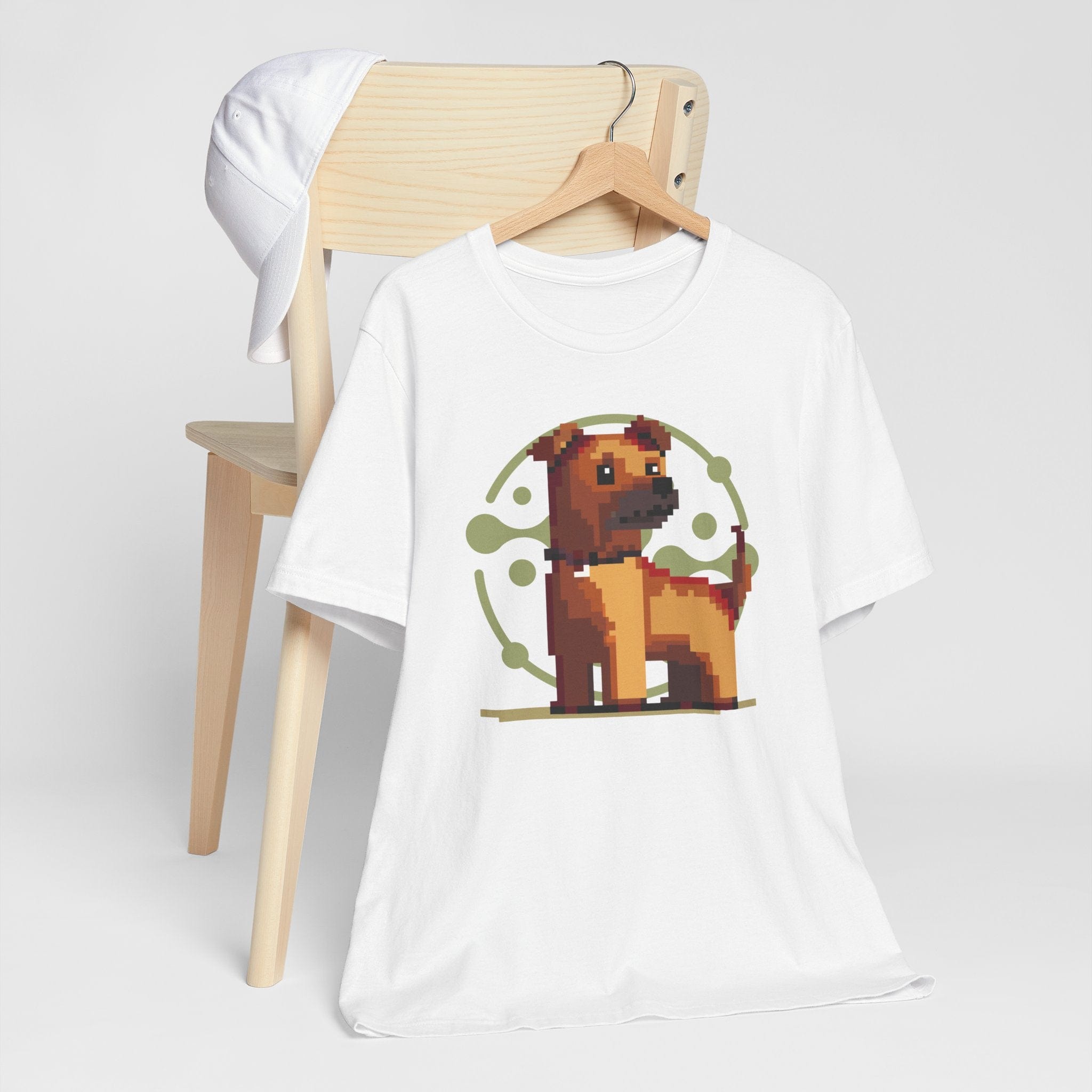 T-Shirt Pixel Town Pup Premium Unisex Tee - Fun Casual Wear for Dog Lovers --reallyintothat