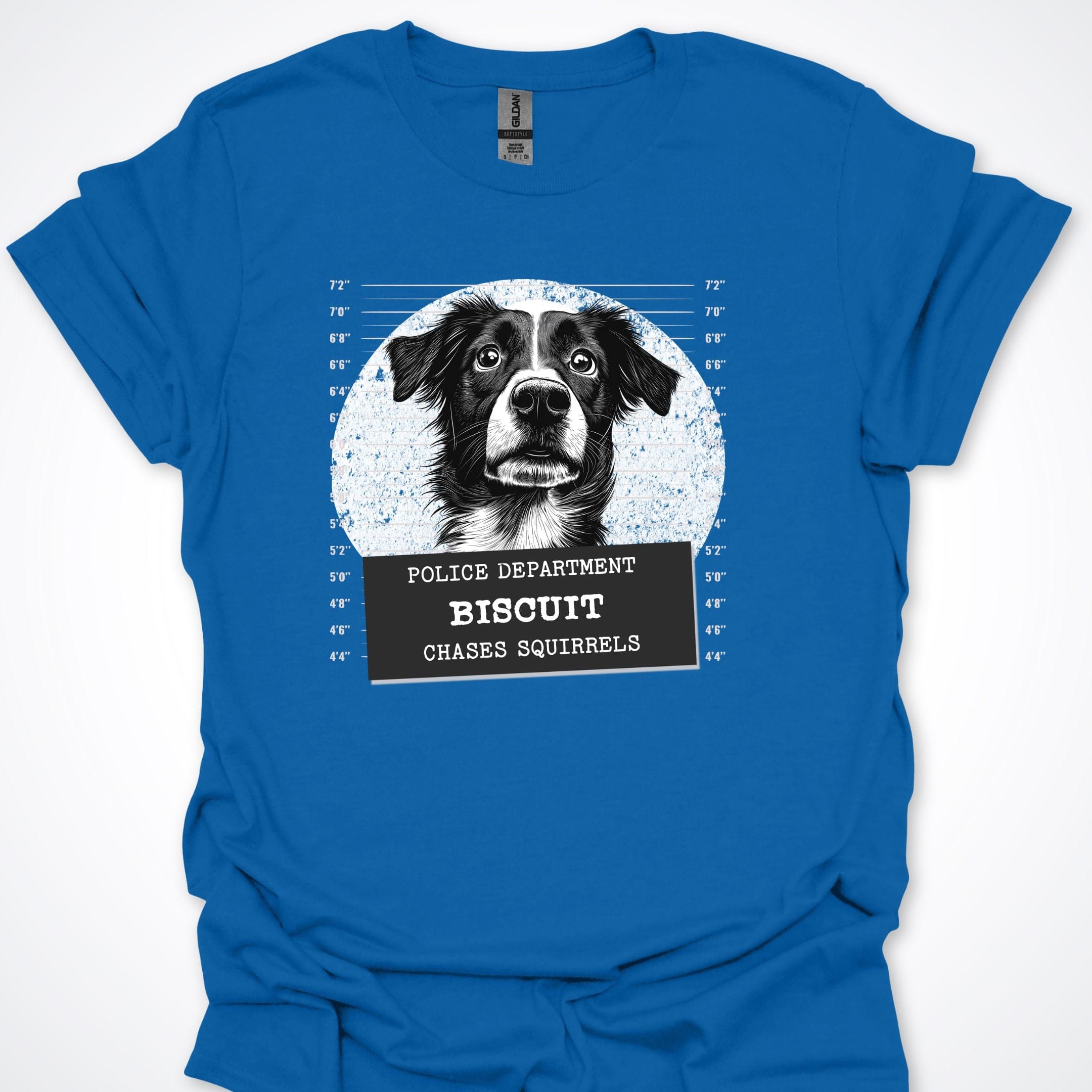 T-Shirt Royal / S Police Lineup - Chases Squirrels Premium Unisex T-Shirt ReallyintoDogs