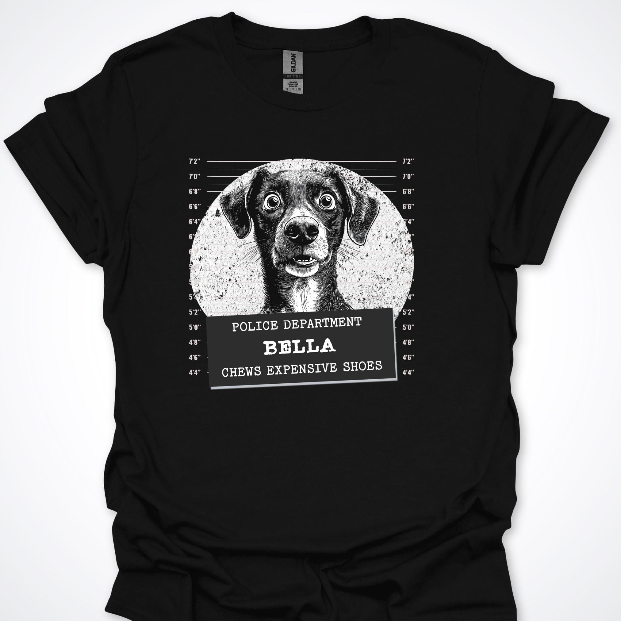 T-Shirt Black / S Police Lineup - Chews Expensive Shoes Premium Unisex T-Shirt ReallyintoDogs