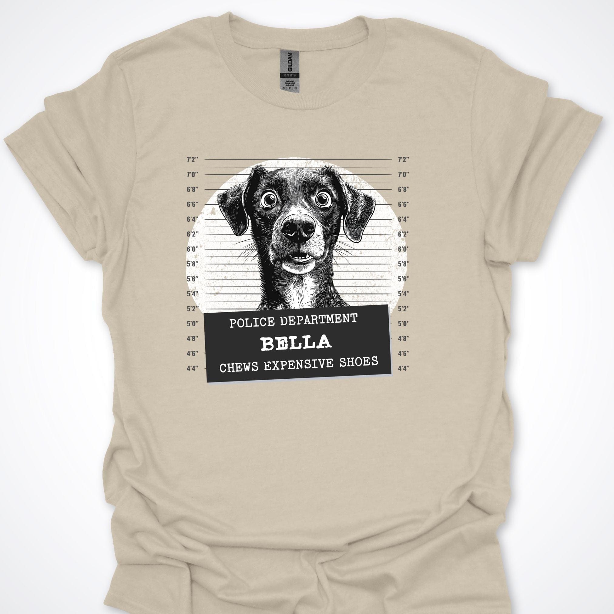 T-Shirt Natural / S Police Lineup - Chews Expensive Shoes Premium Unisex T-Shirt ReallyintoDogs