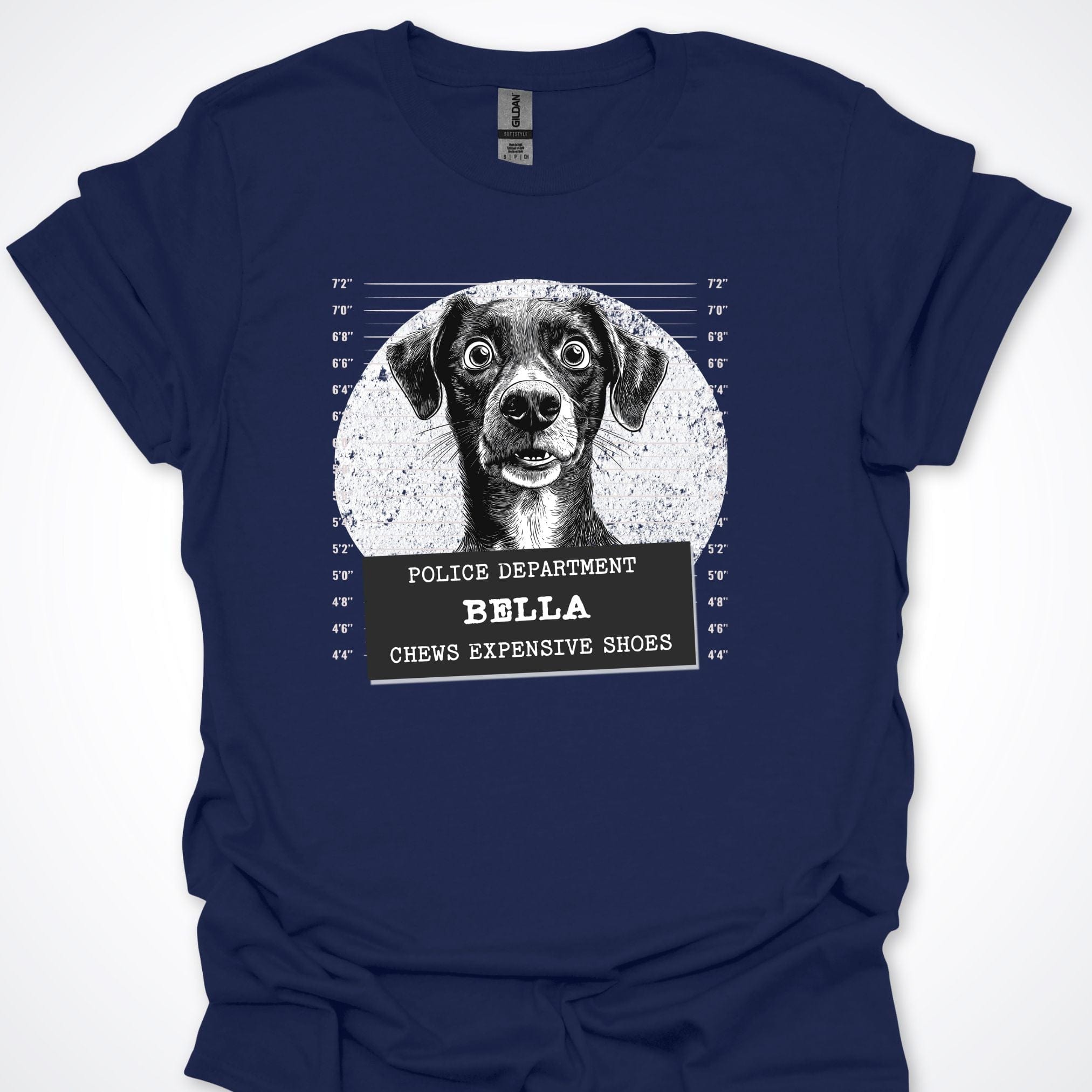 T-Shirt Navy / S Police Lineup - Chews Expensive Shoes Premium Unisex T-Shirt ReallyintoDogs