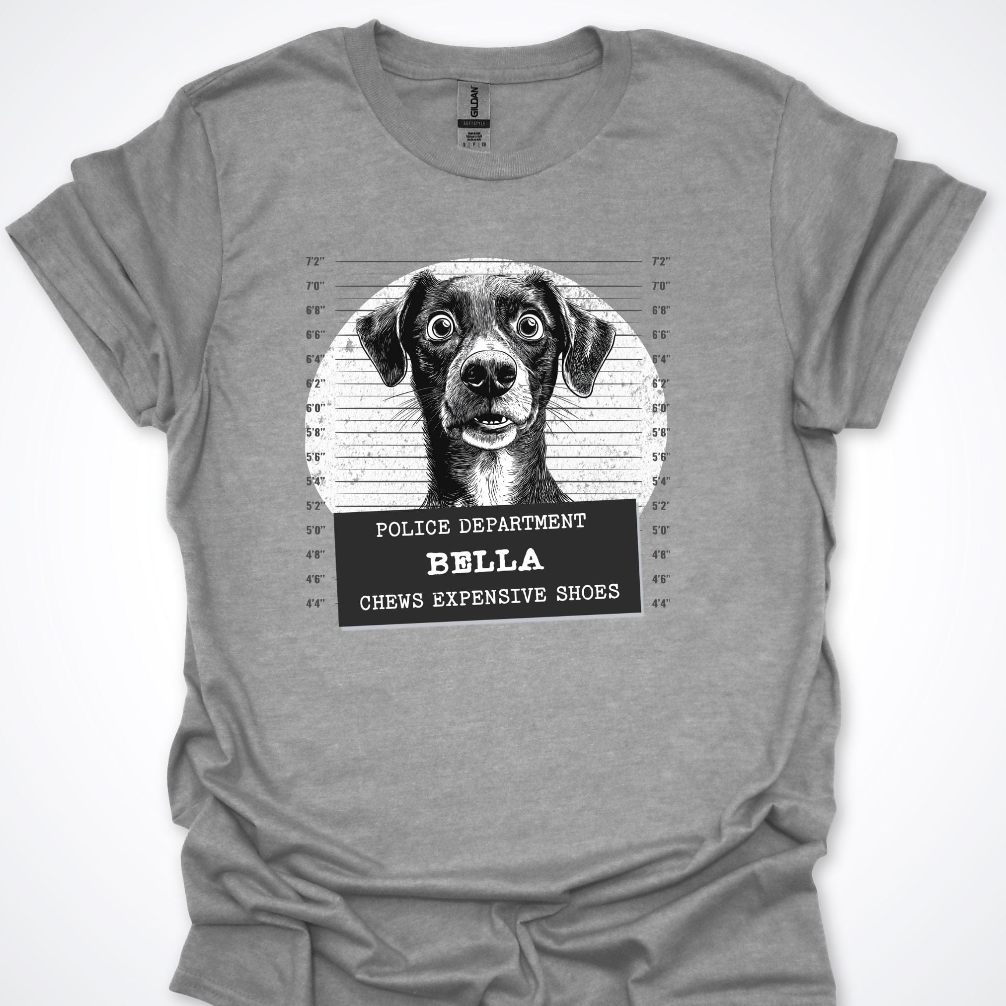 T-Shirt Sport Grey / S Police Lineup - Chews Expensive Shoes Premium Unisex T-Shirt ReallyintoDogs