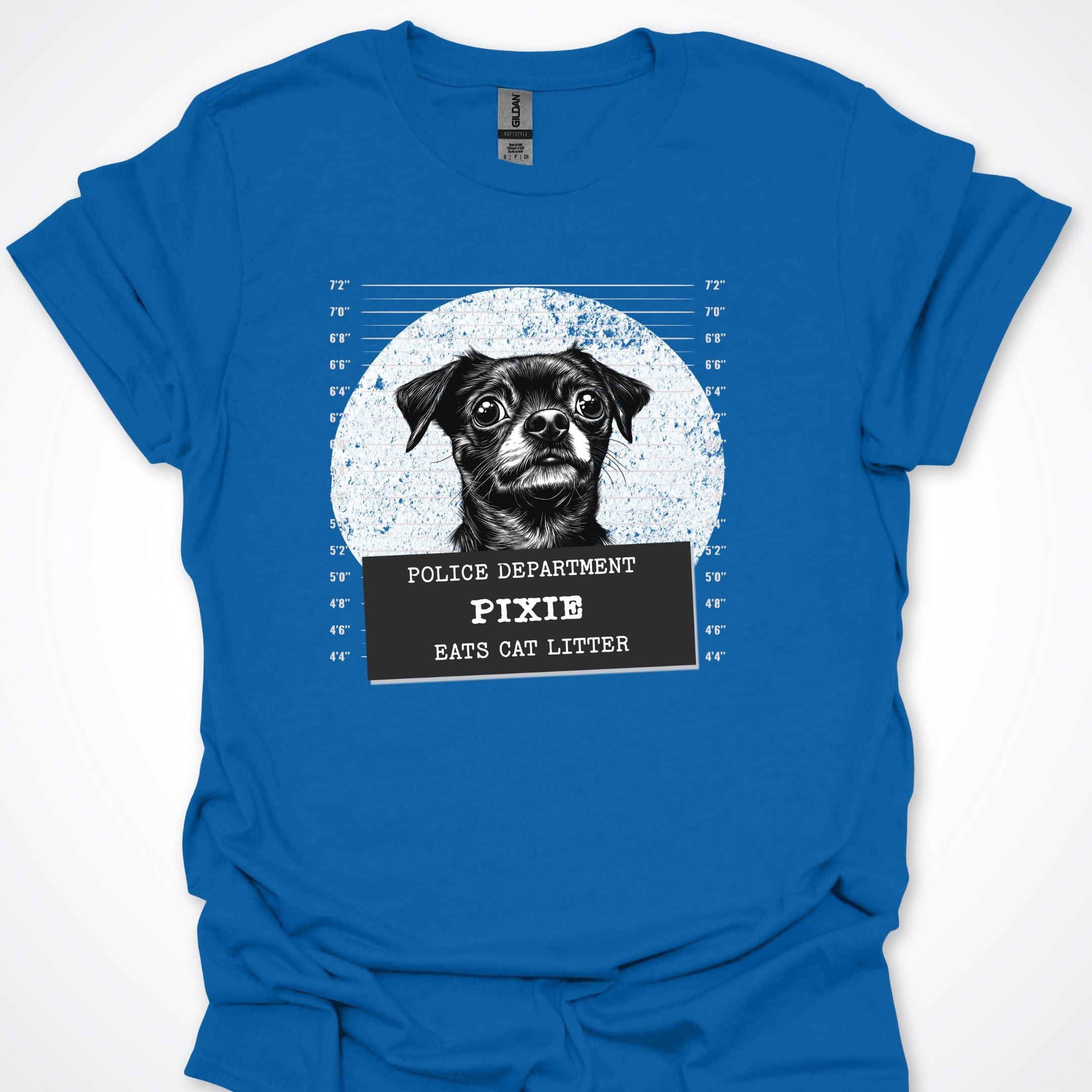 T-Shirt Royal / S Police Lineup - Eats Kitty Litter Premium Unisex T-Shirt ReallyintoDogs