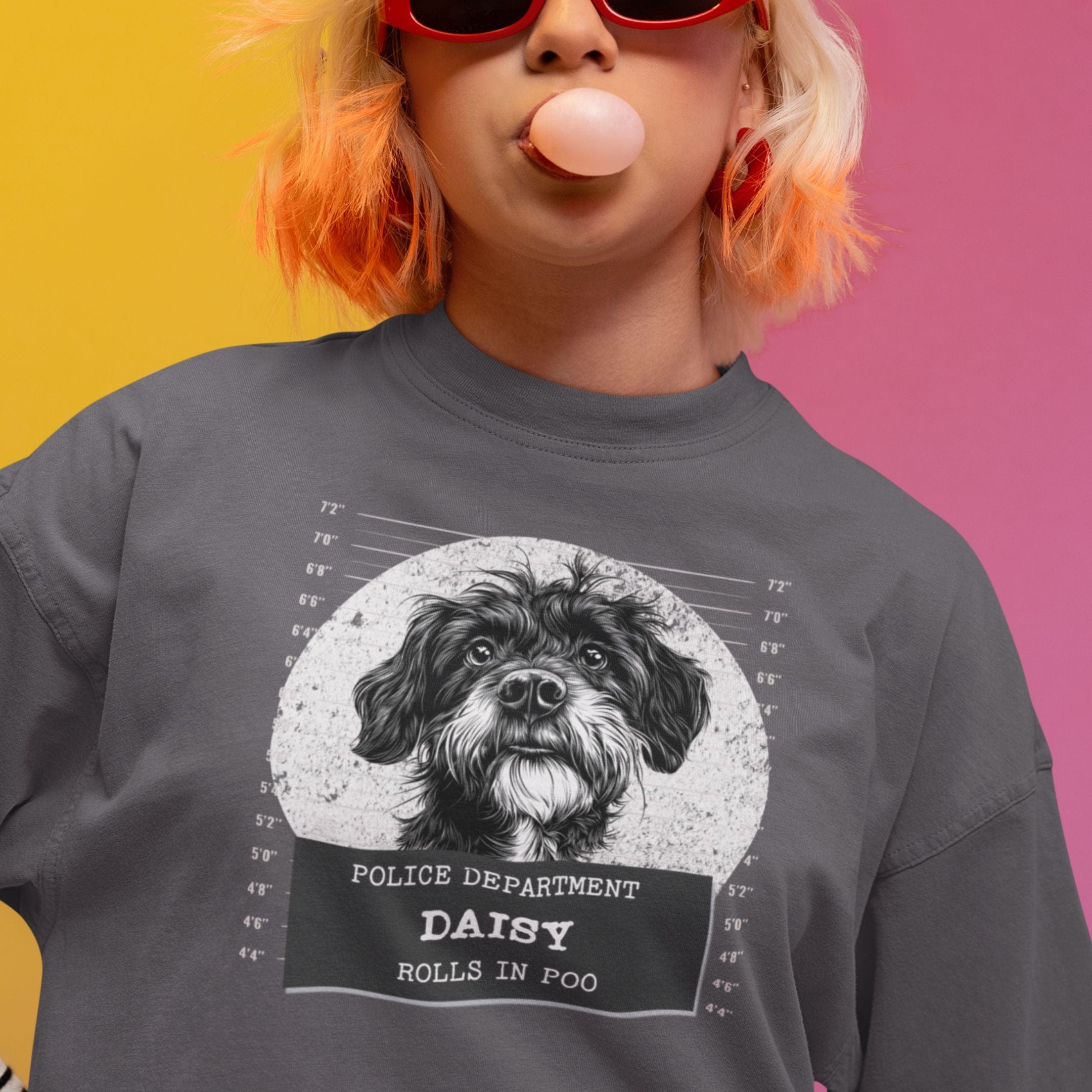 T-Shirt Police Lineup - Rolls in Poo Premium Unisex T-Shirt ReallyintoDogs