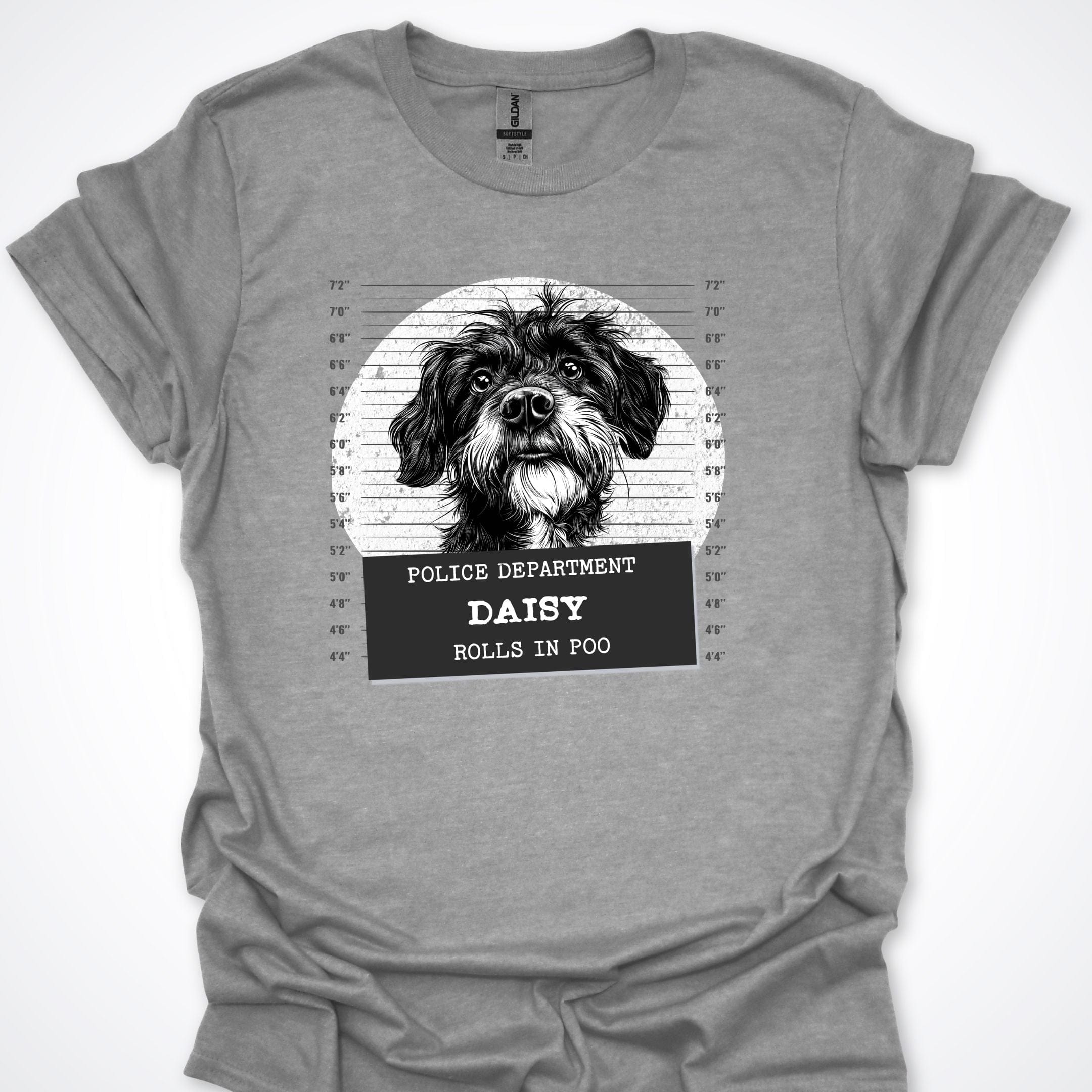 T-Shirt Sport Grey / S Police Lineup - Rolls in Poo Premium Unisex T-Shirt ReallyintoDogs