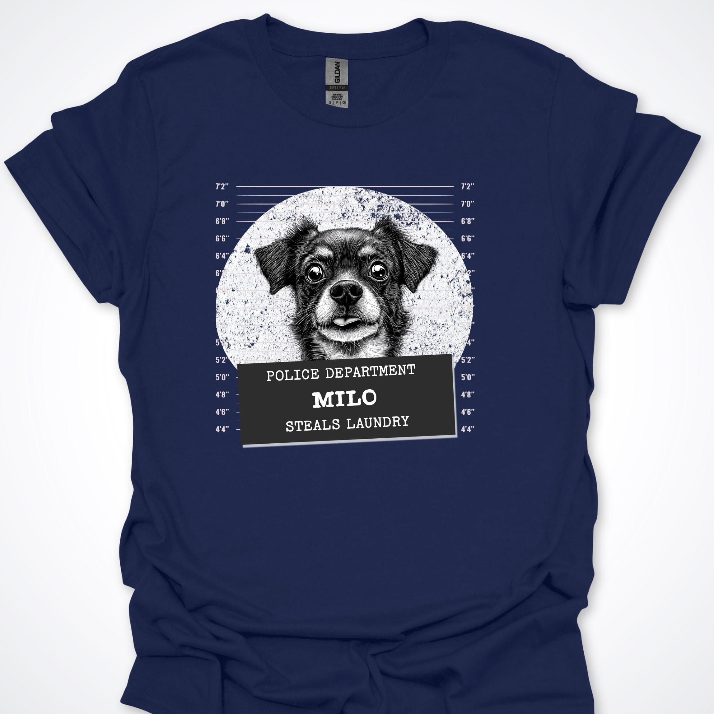 T-Shirt Navy / S Police Lineup - Steals Laundry Premium Unisex T-Shirt ReallyintoDogs