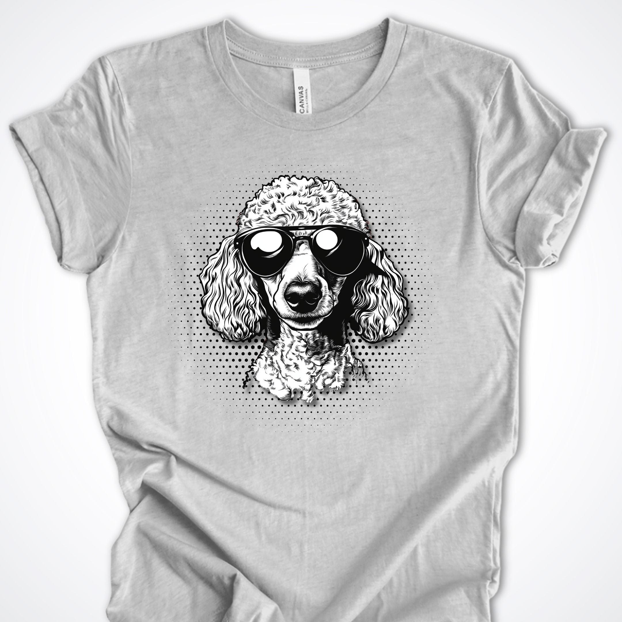 T-Shirt Athletic Heather / S Poodle Top Dog Premium Unisex T-Shirt ReallyintoDogs