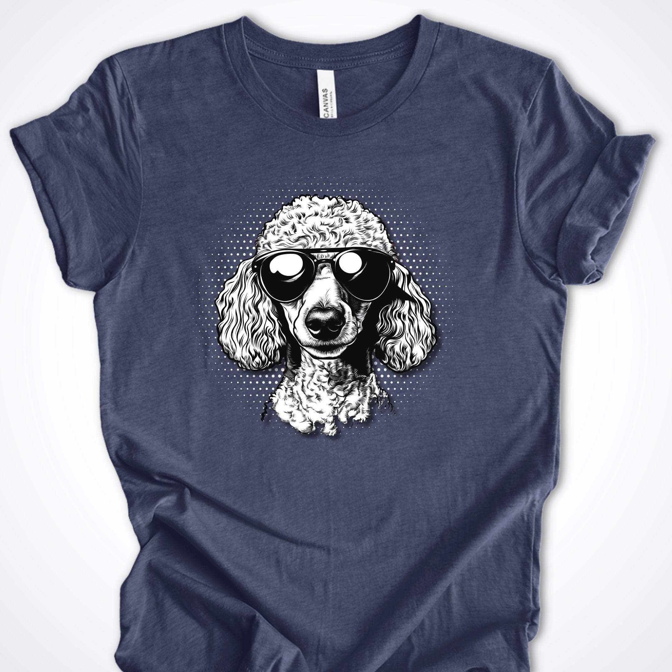 T-Shirt Heather Navy / S Poodle Top Dog Premium Unisex T-Shirt ReallyintoDogs