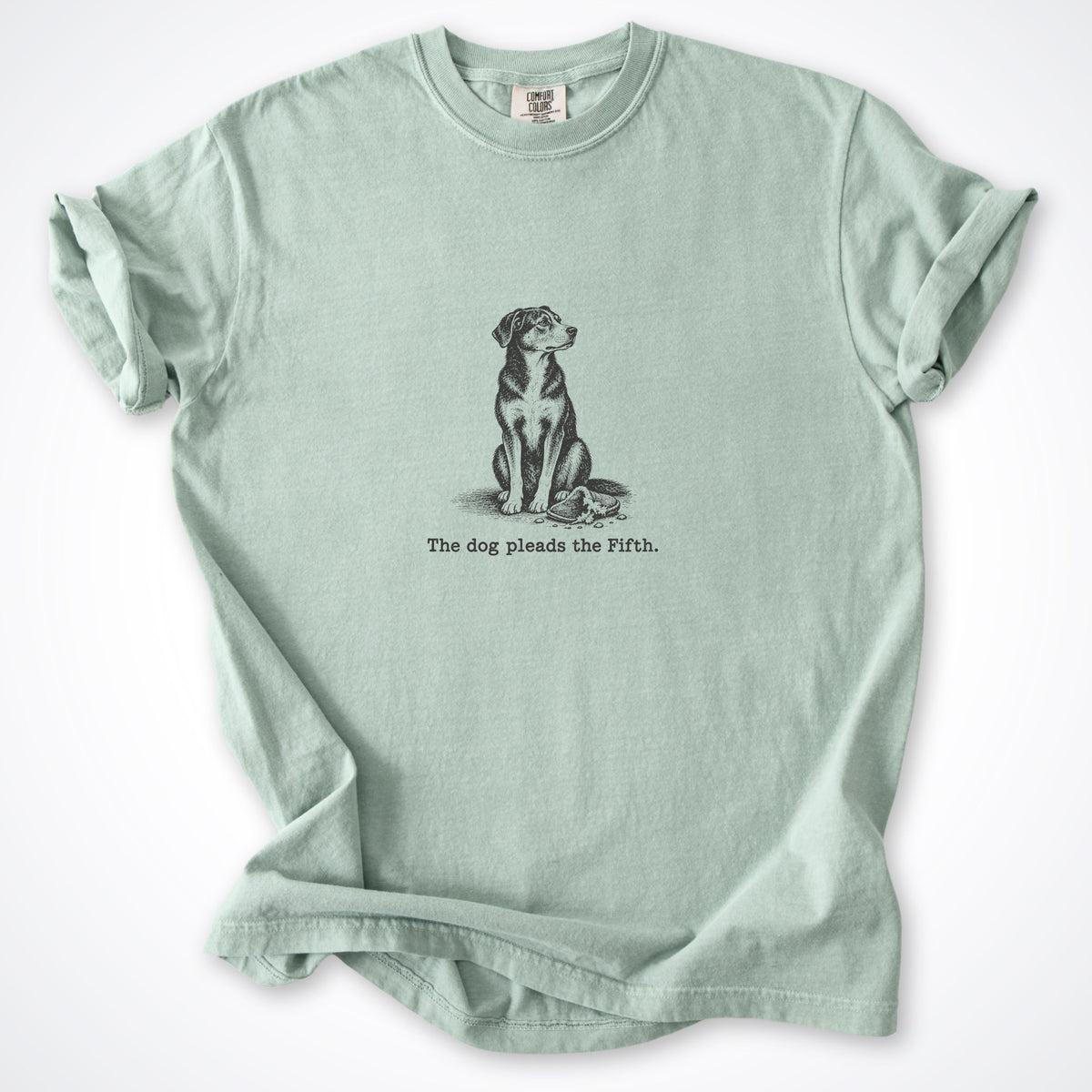 The Dog Pleads The Fifth. Portrait Premium T-Shirt