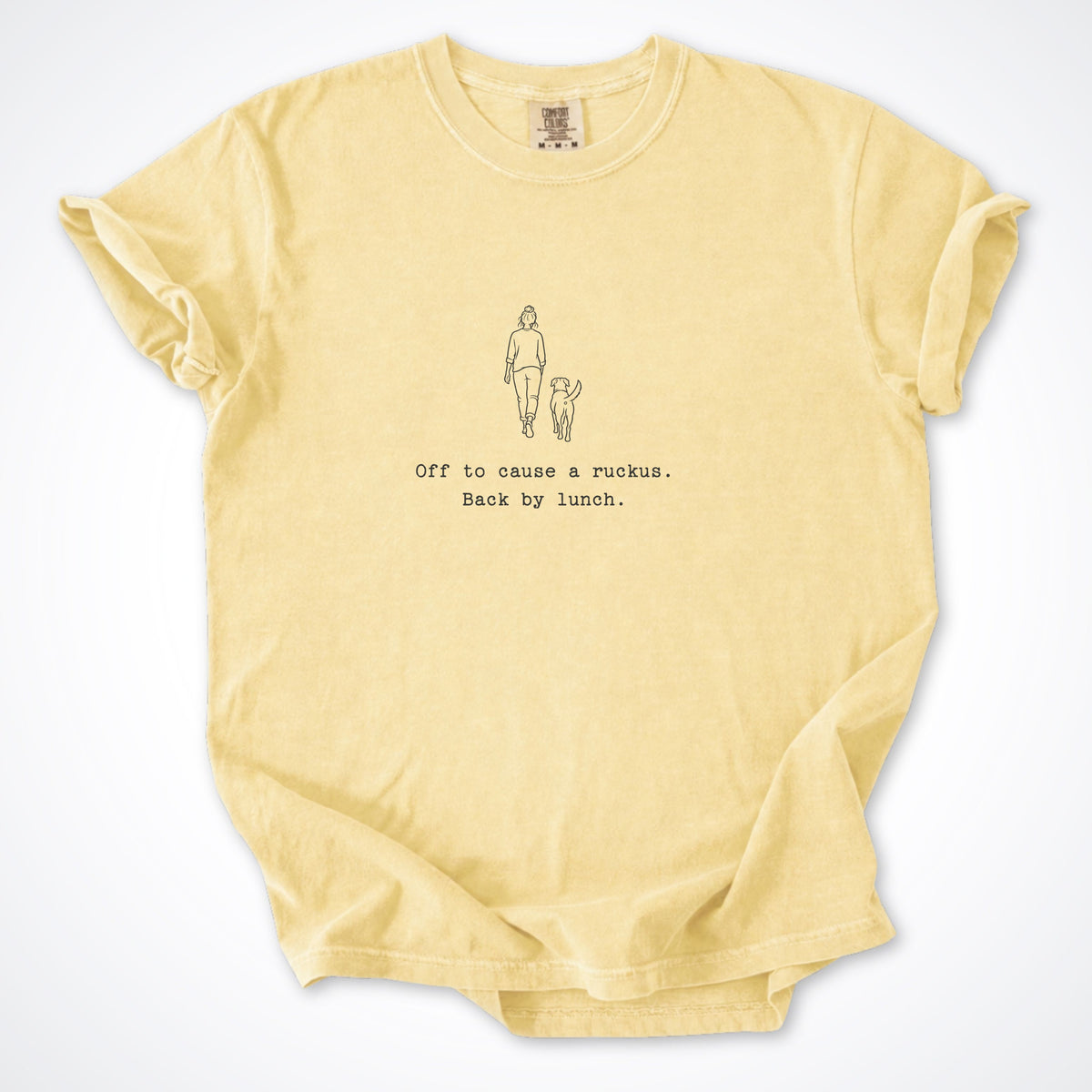 Off To Cause A Ruckus. Back By Lunch. Premium T-Shirt