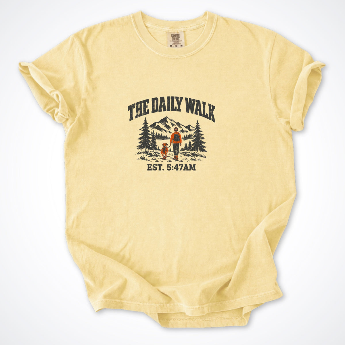 The Daily Walk. Man & Dog Premium T-Shirt