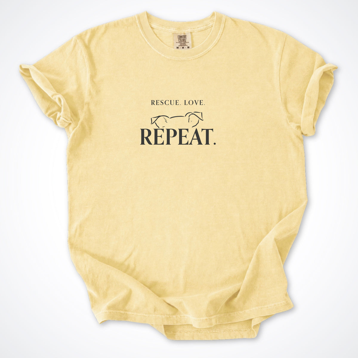 Rescue. Love. Repeat. Peeking Over Premium T-Shirt