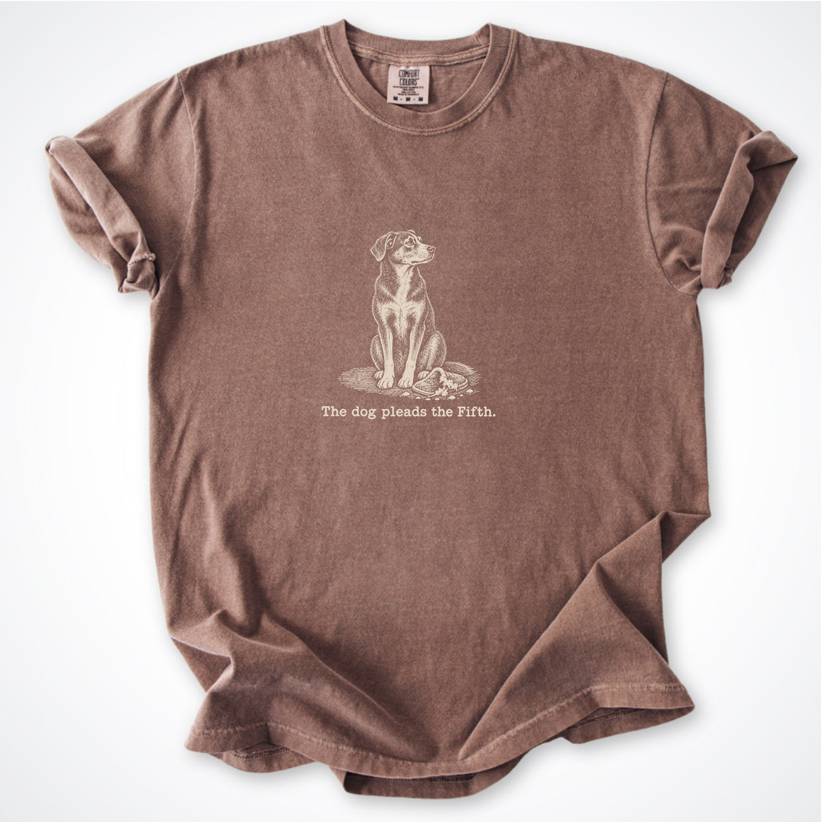 The Dog Pleads The Fifth. Portrait Premium T-Shirt