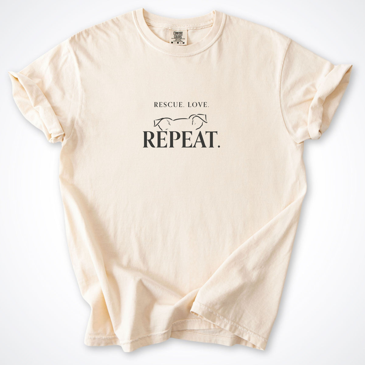 Rescue. Love. Repeat. Peeking Over Premium T-Shirt
