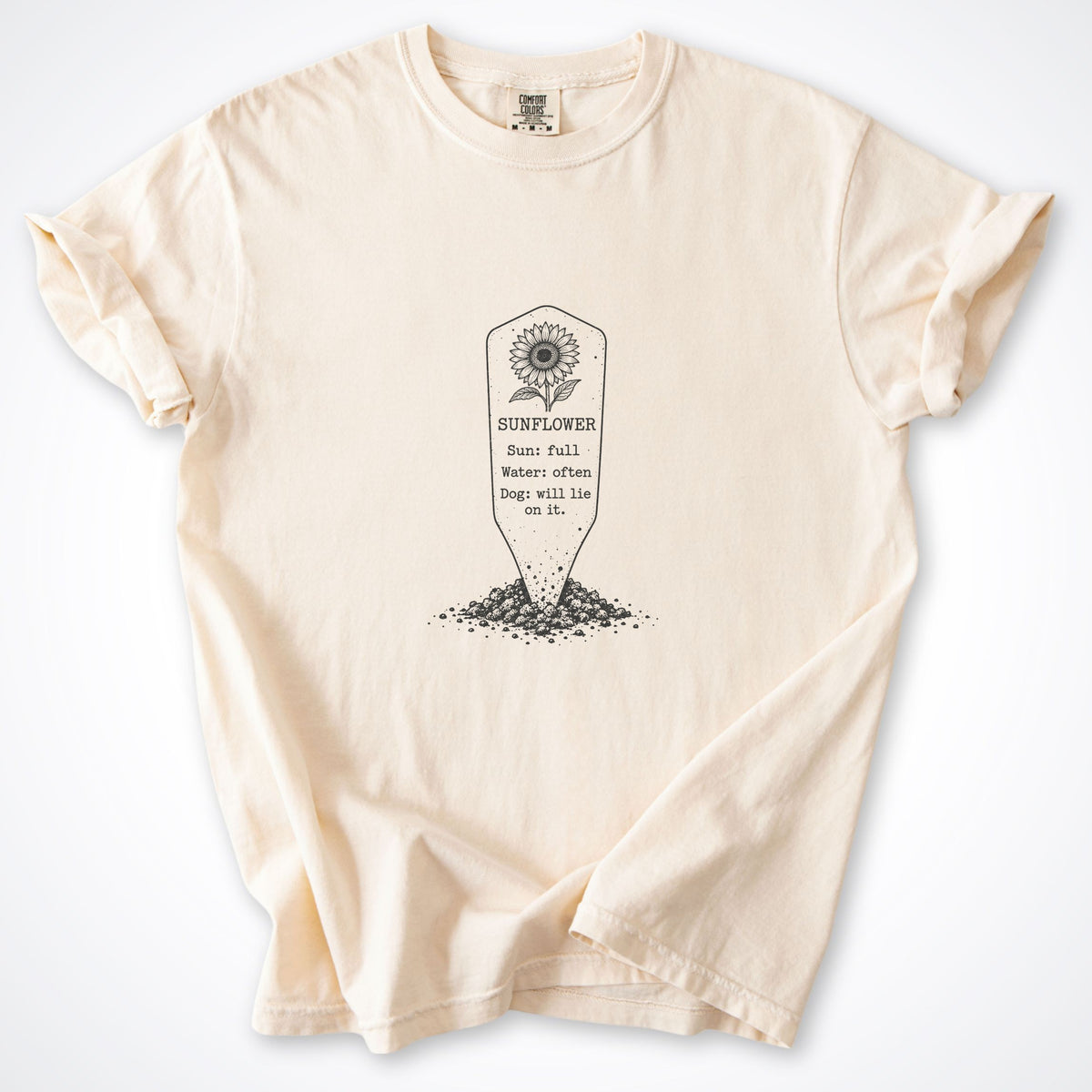 Sunflower. Dog: Will Lie On It. Premium T-Shirt