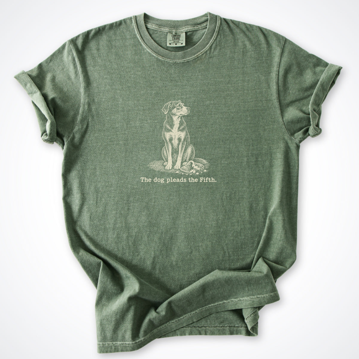 The Dog Pleads The Fifth. Portrait Premium T-Shirt