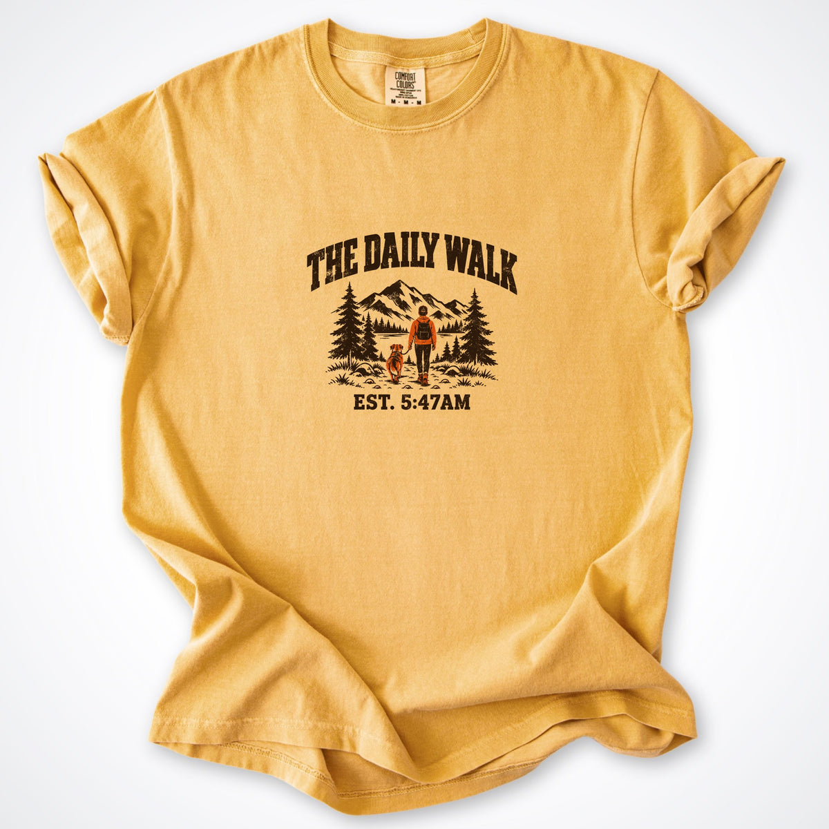 The Daily Walk. Man & Dog Premium T-Shirt