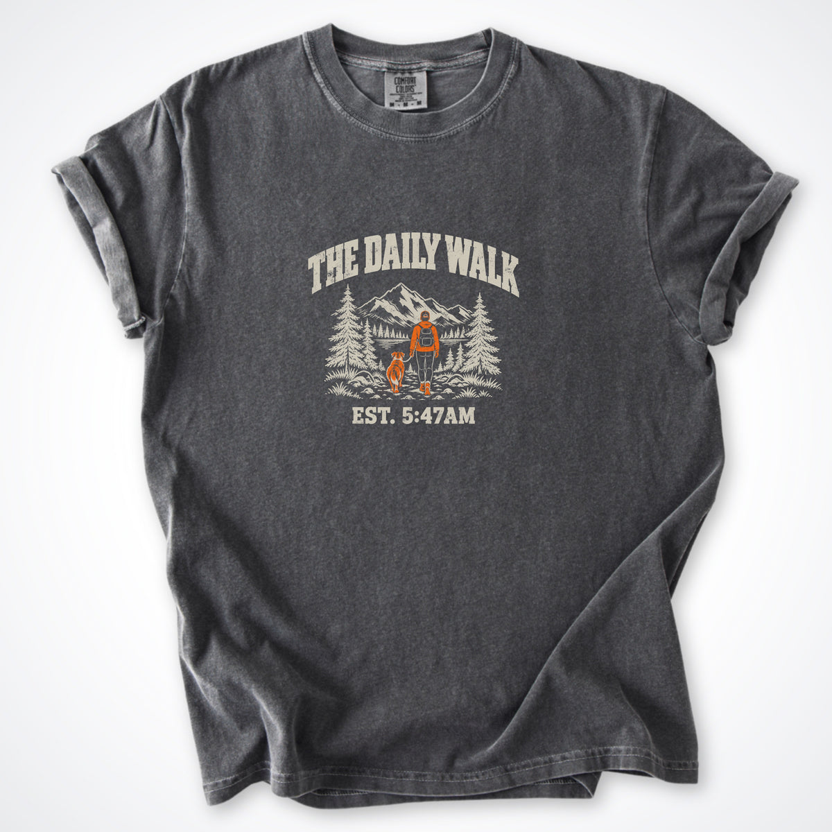 The Daily Walk. Man & Dog Premium T-Shirt