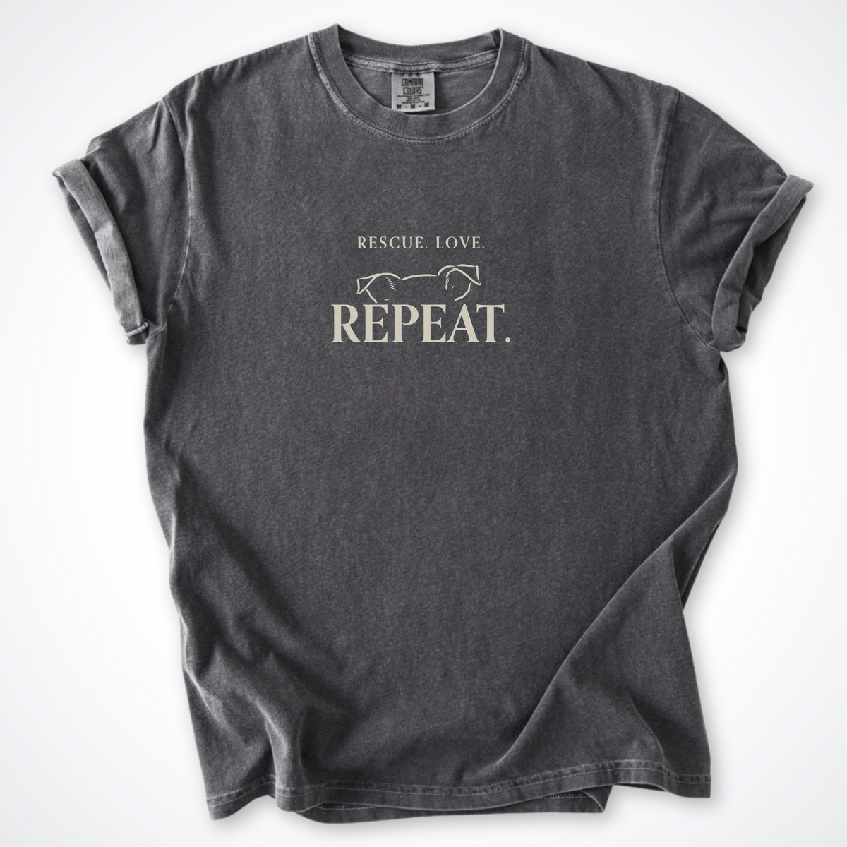 Rescue. Love. Repeat. Peeking Over Premium T-Shirt