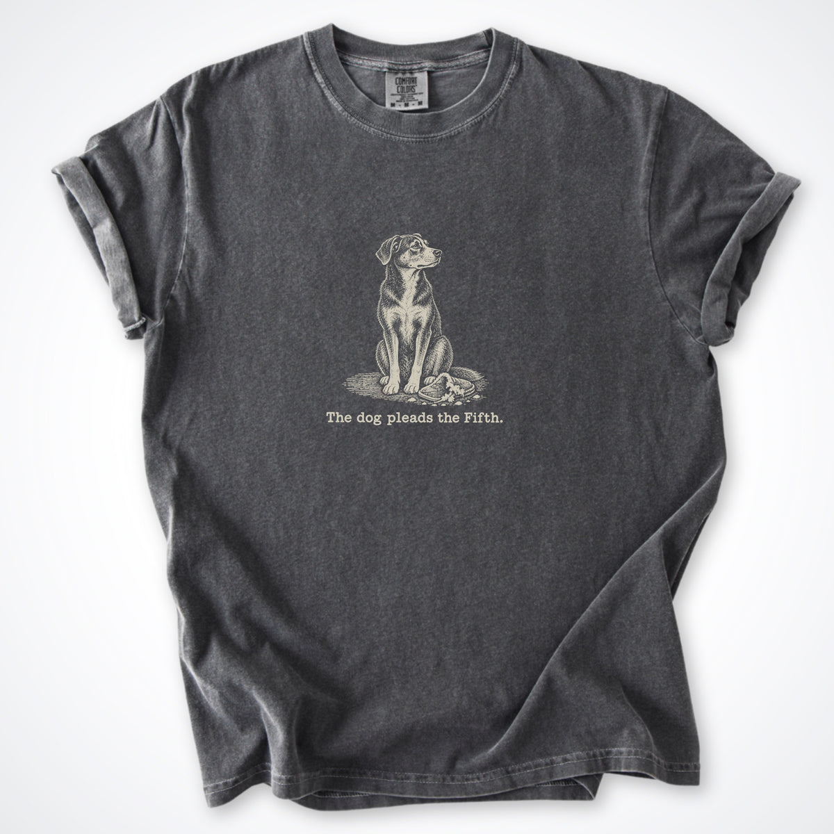The Dog Pleads The Fifth. Portrait Premium T-Shirt
