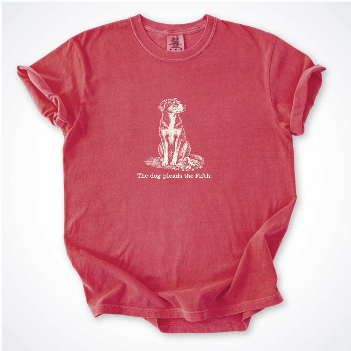 The Dog Pleads The Fifth. Portrait Premium T-Shirt