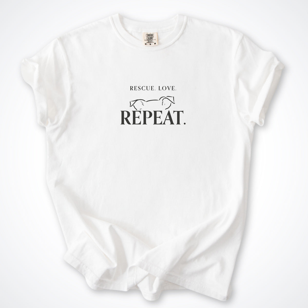 Rescue. Love. Repeat. Peeking Over Premium T-Shirt