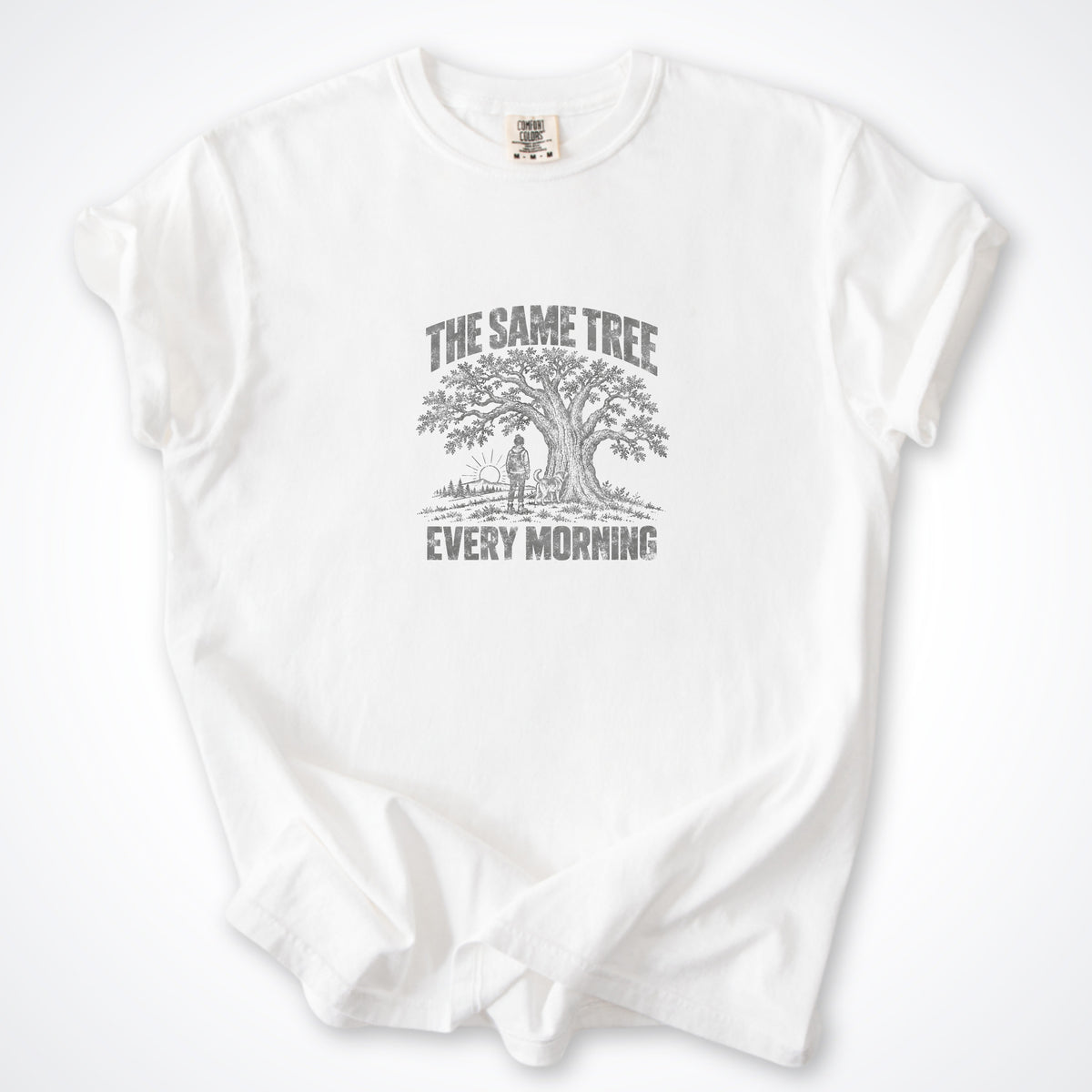 The Same Tree. Every Morning. Premium T-Shirt