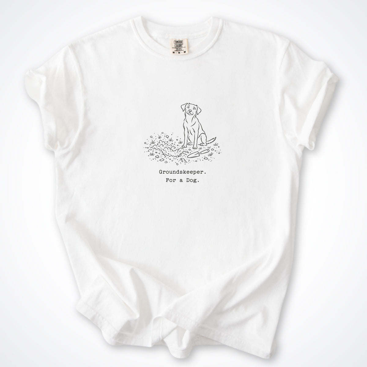 Groundskeeper. For A Dog. Line Premium T-Shirt