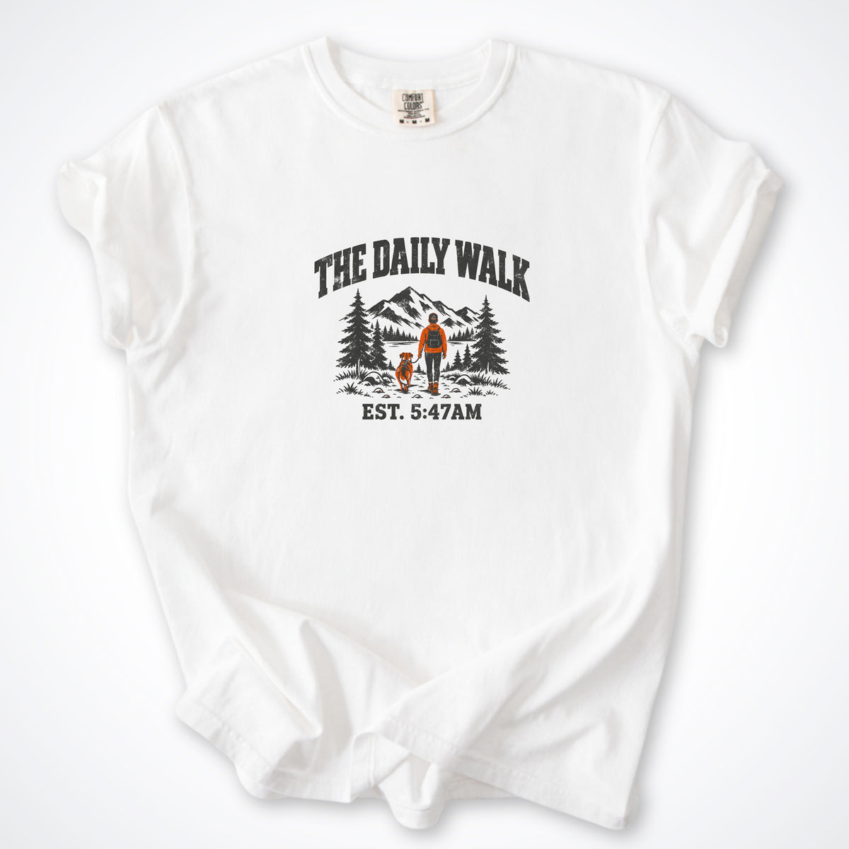 The Daily Walk. Man & Dog Premium T-Shirt