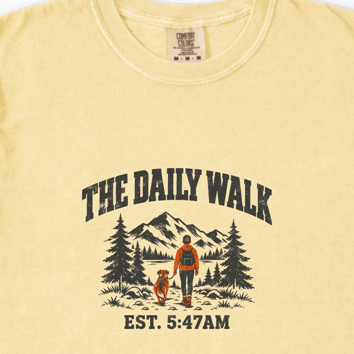 The Daily Walk. Man & Dog Premium T-Shirt