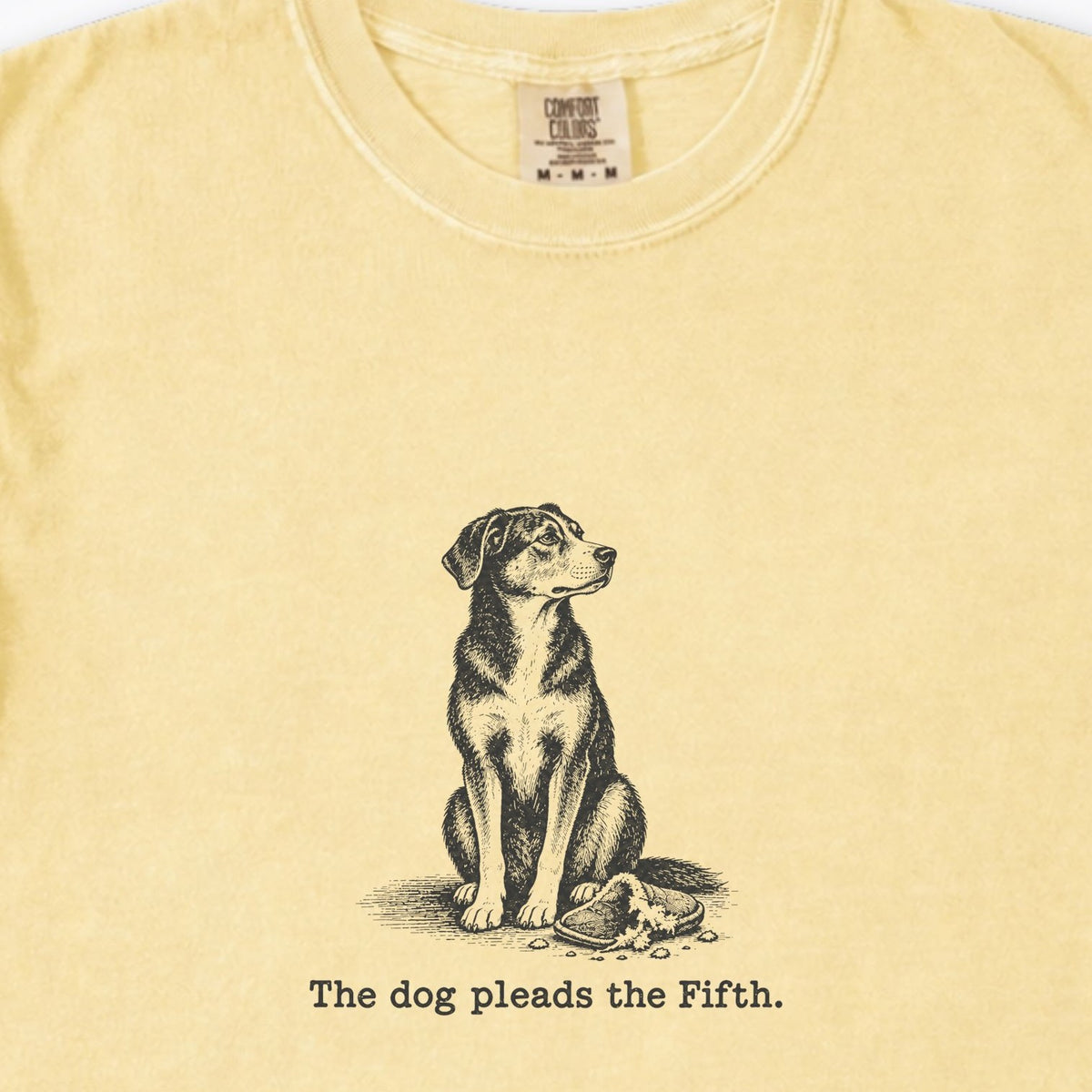 The Dog Pleads The Fifth. Portrait Premium T-Shirt