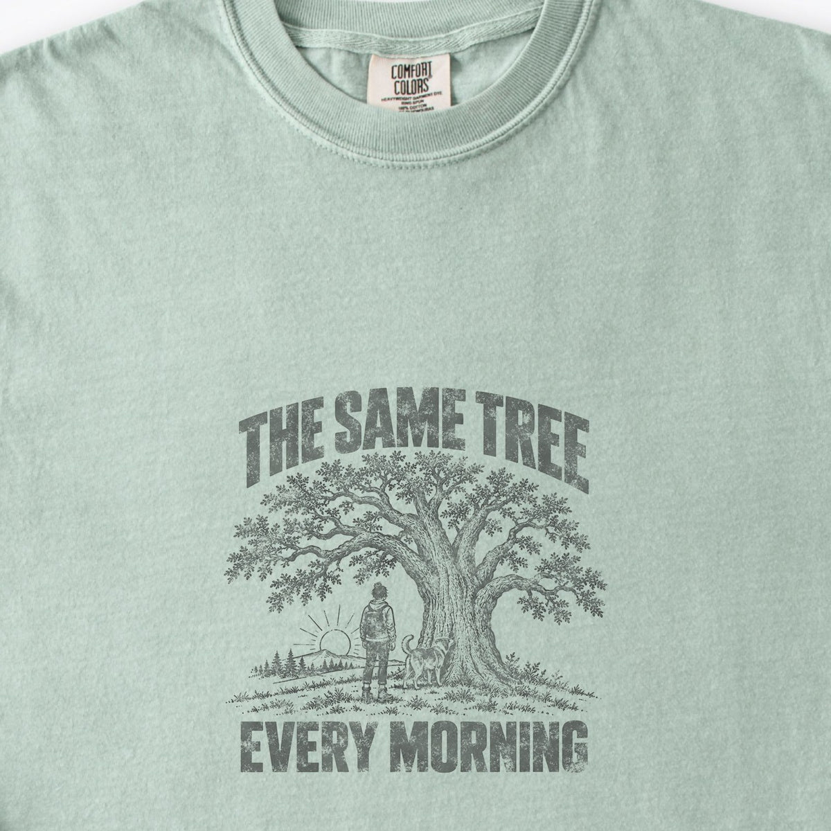 The Same Tree. Every Morning. Premium T-Shirt