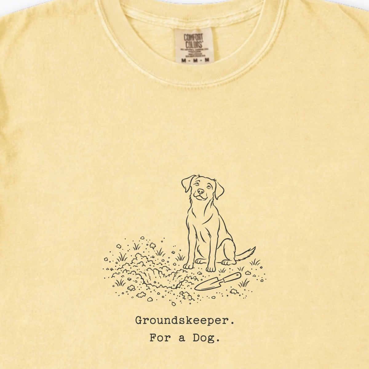 Groundskeeper. For A Dog. Line Premium T-Shirt