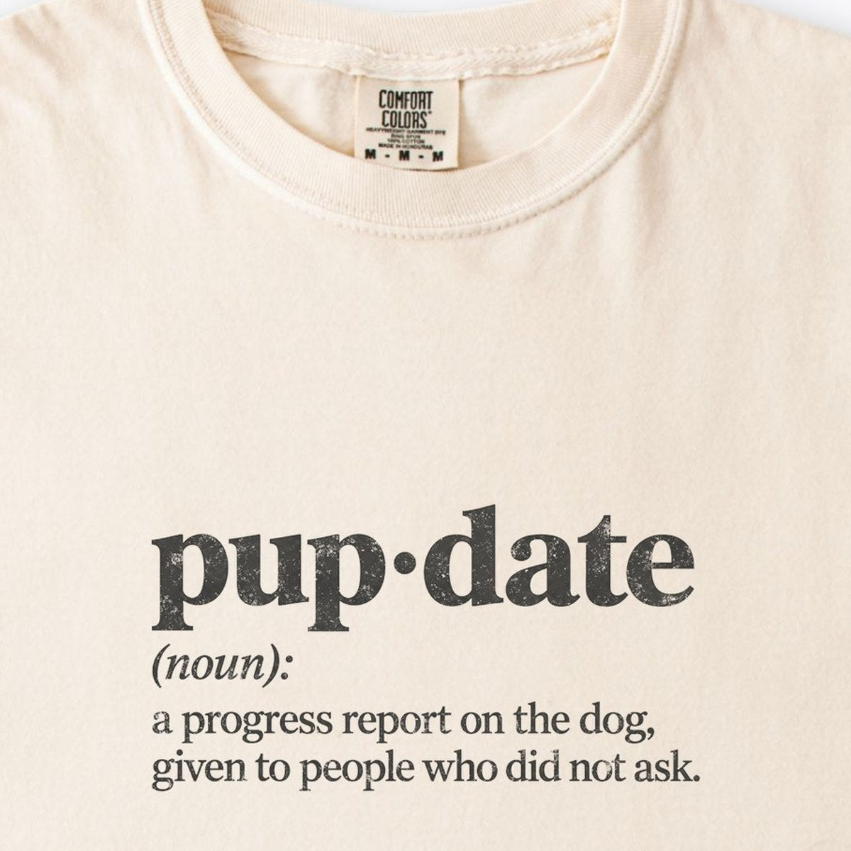 Pup-date (Noun) Premium T-Shirt