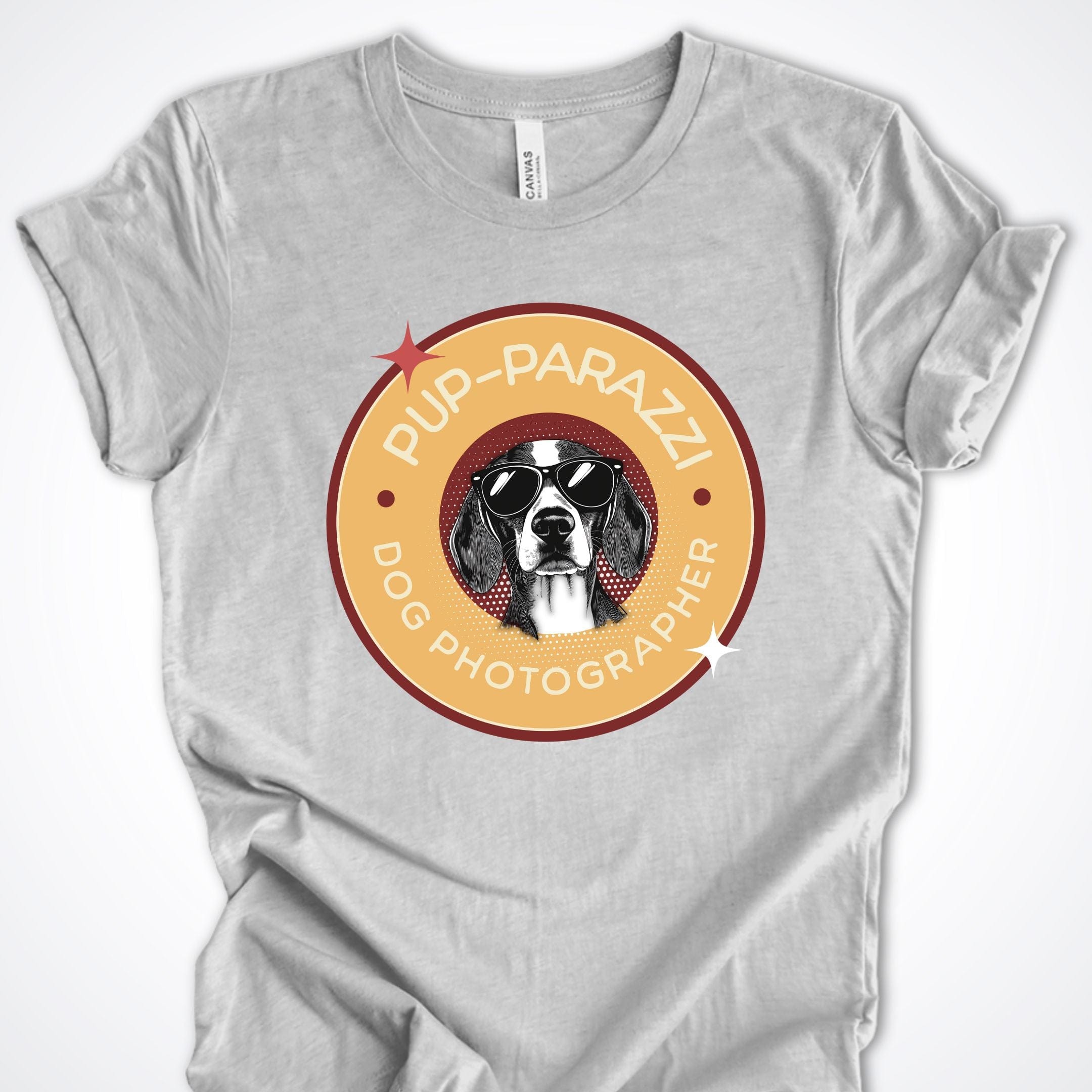 T-Shirt Athletic Heather / S Pup-parazzi Beagle Premium Unisex T-Shirt ReallyintoDogs