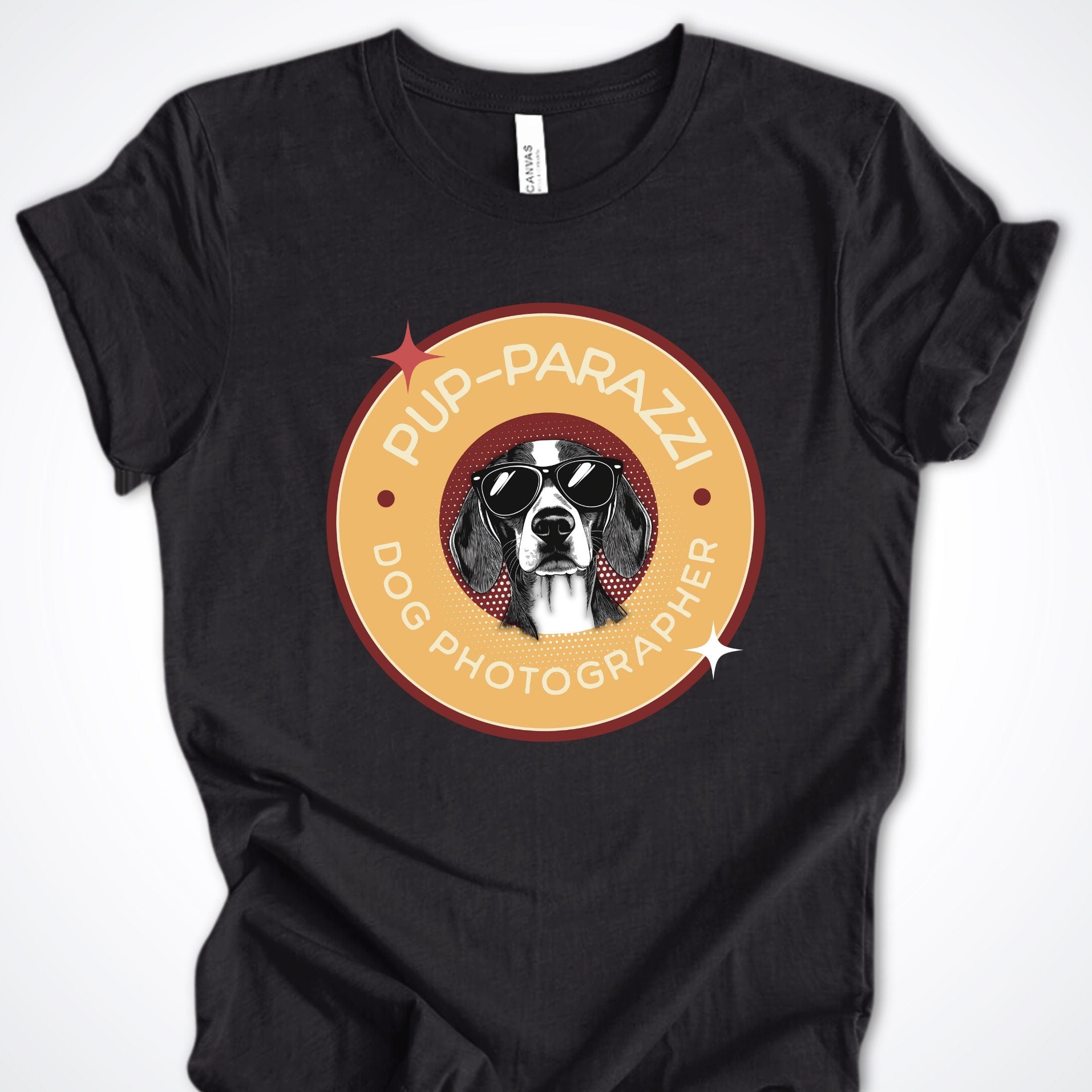 T-Shirt Black Heather / S Pup-parazzi Beagle Premium Unisex T-Shirt ReallyintoDogs