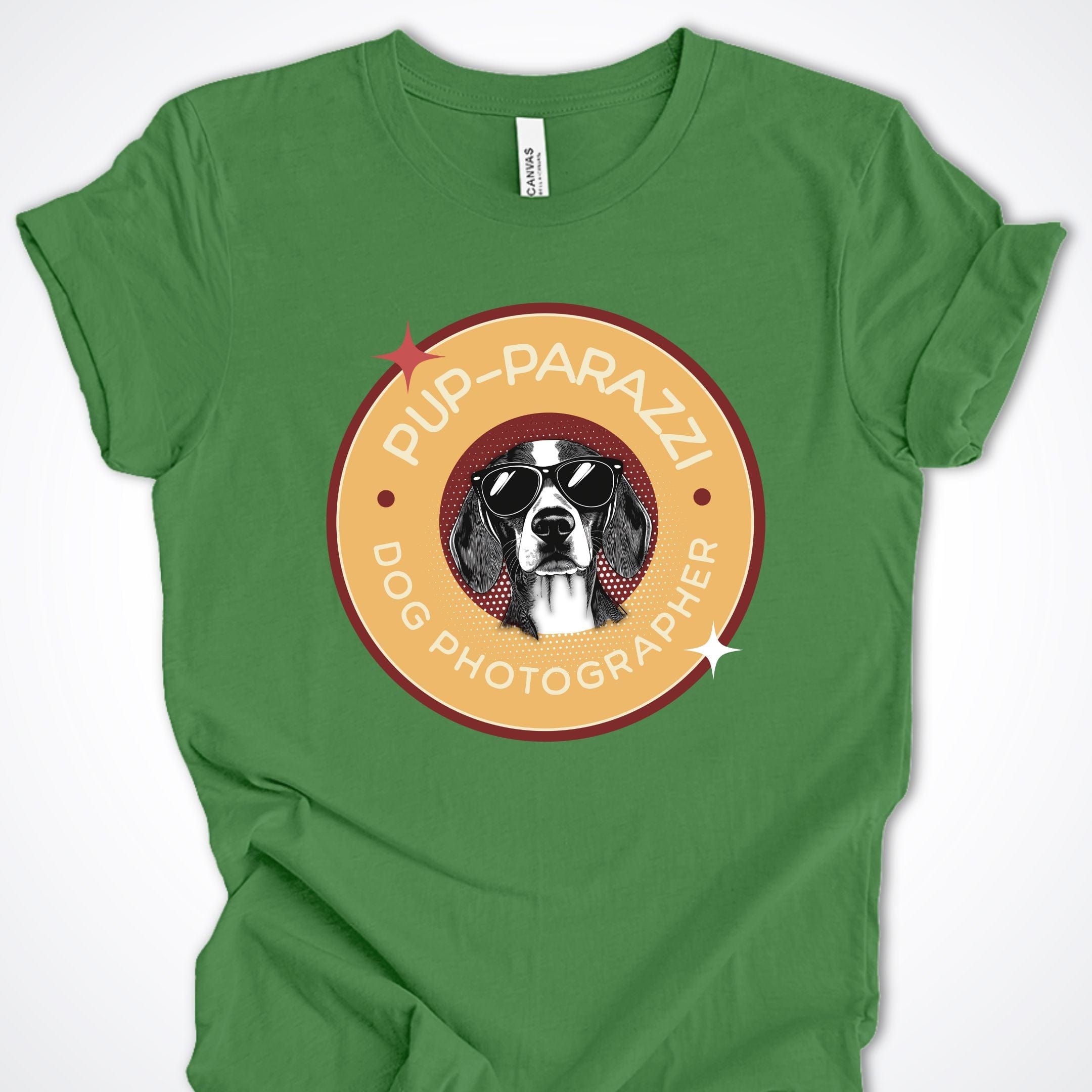 T-Shirt Leaf / S Pup-parazzi Beagle Premium Unisex T-Shirt ReallyintoDogs