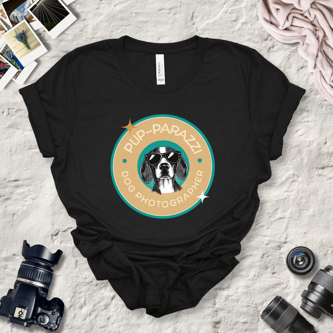 T-Shirt Black Heather / S Pup-parazzi Beagle Wearing Sunglasses Premium Unisex Tee - Fun Casual Wear for Dog Lovers --reallyintothat