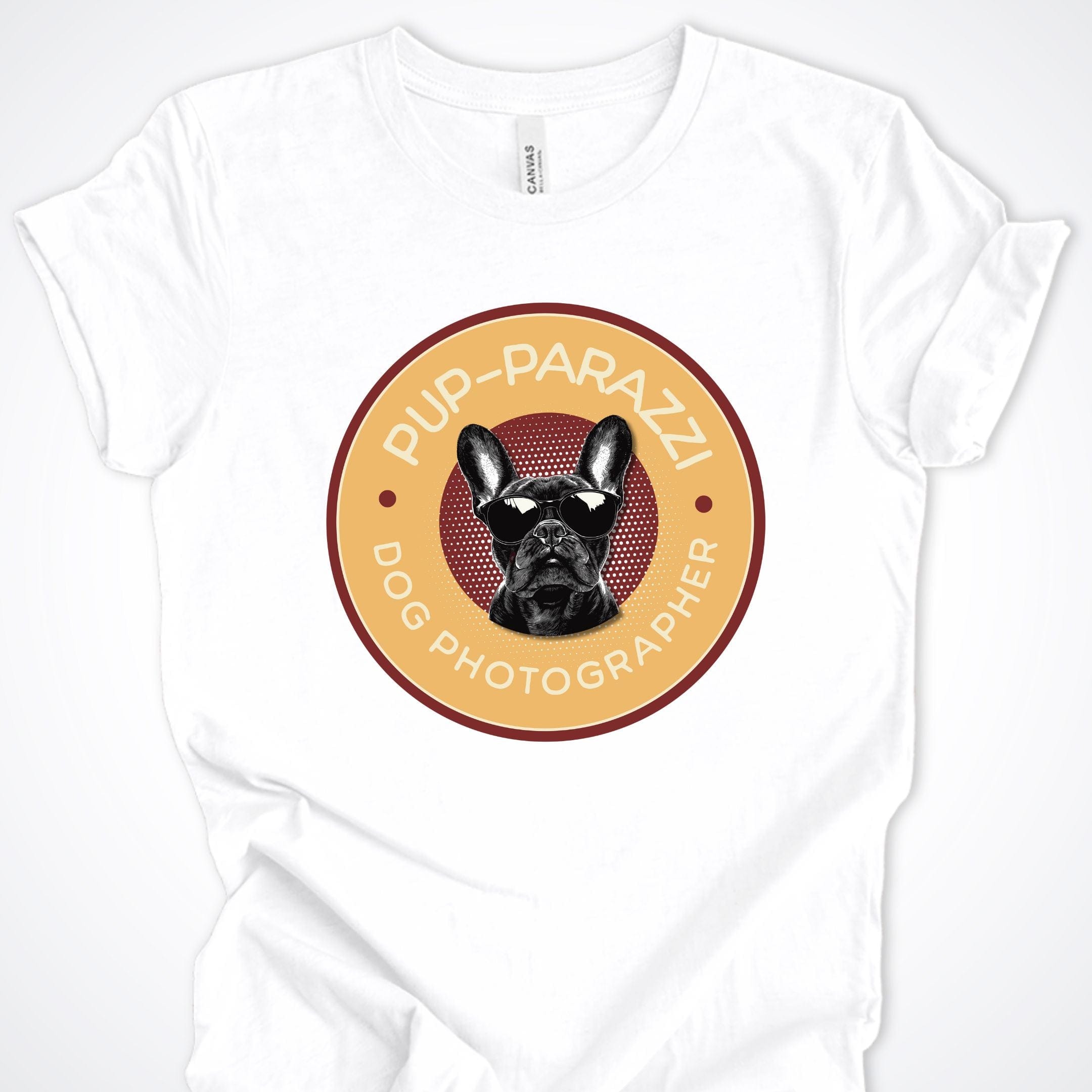 T-Shirt White / S Pup-parazzi Bulldog Premium Unisex T-Shirt ReallyintoDogs