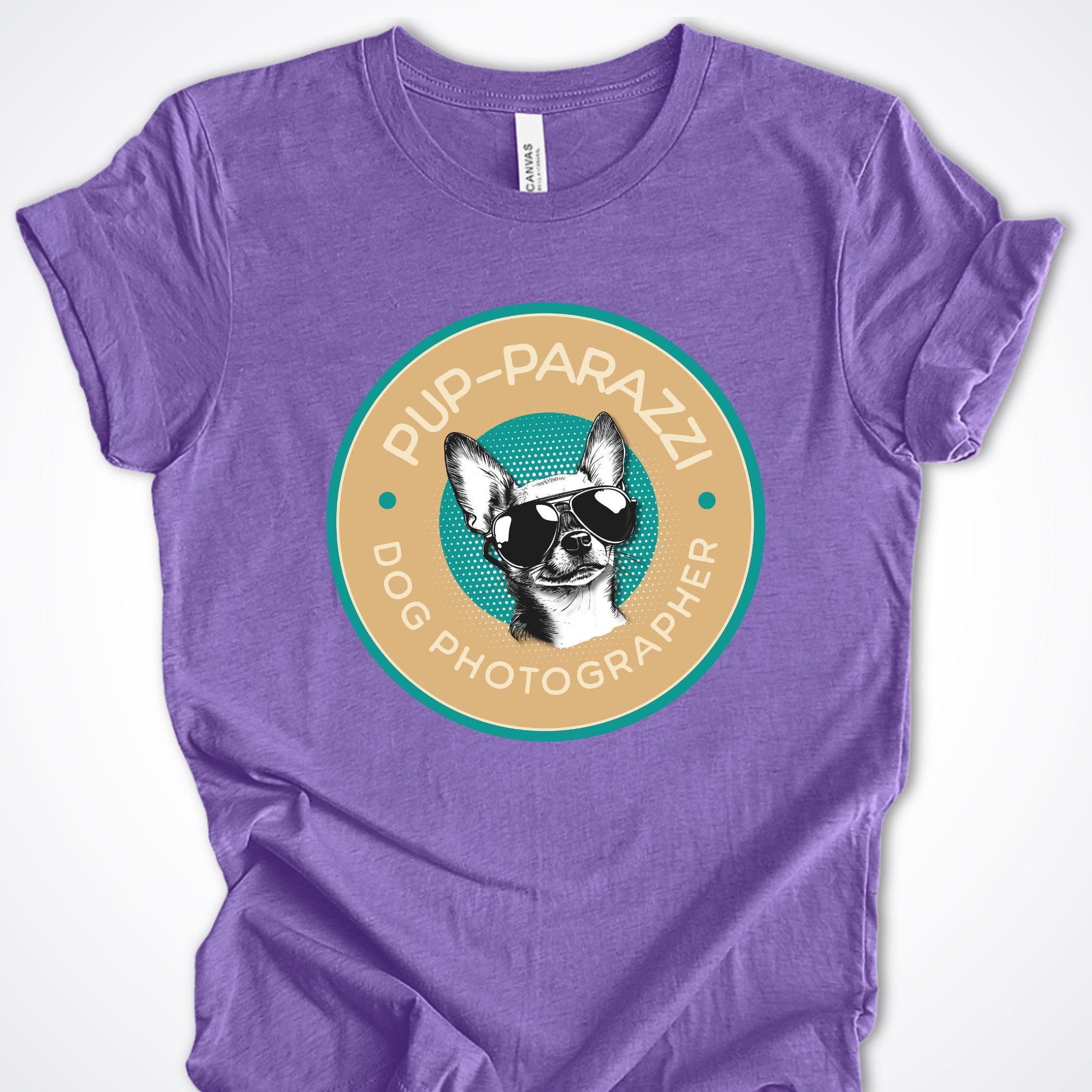 T-Shirt Heather Team Purple / S Pup-parazzi Chihuahua Premium Unisex T-Shirt ReallyintoDogs