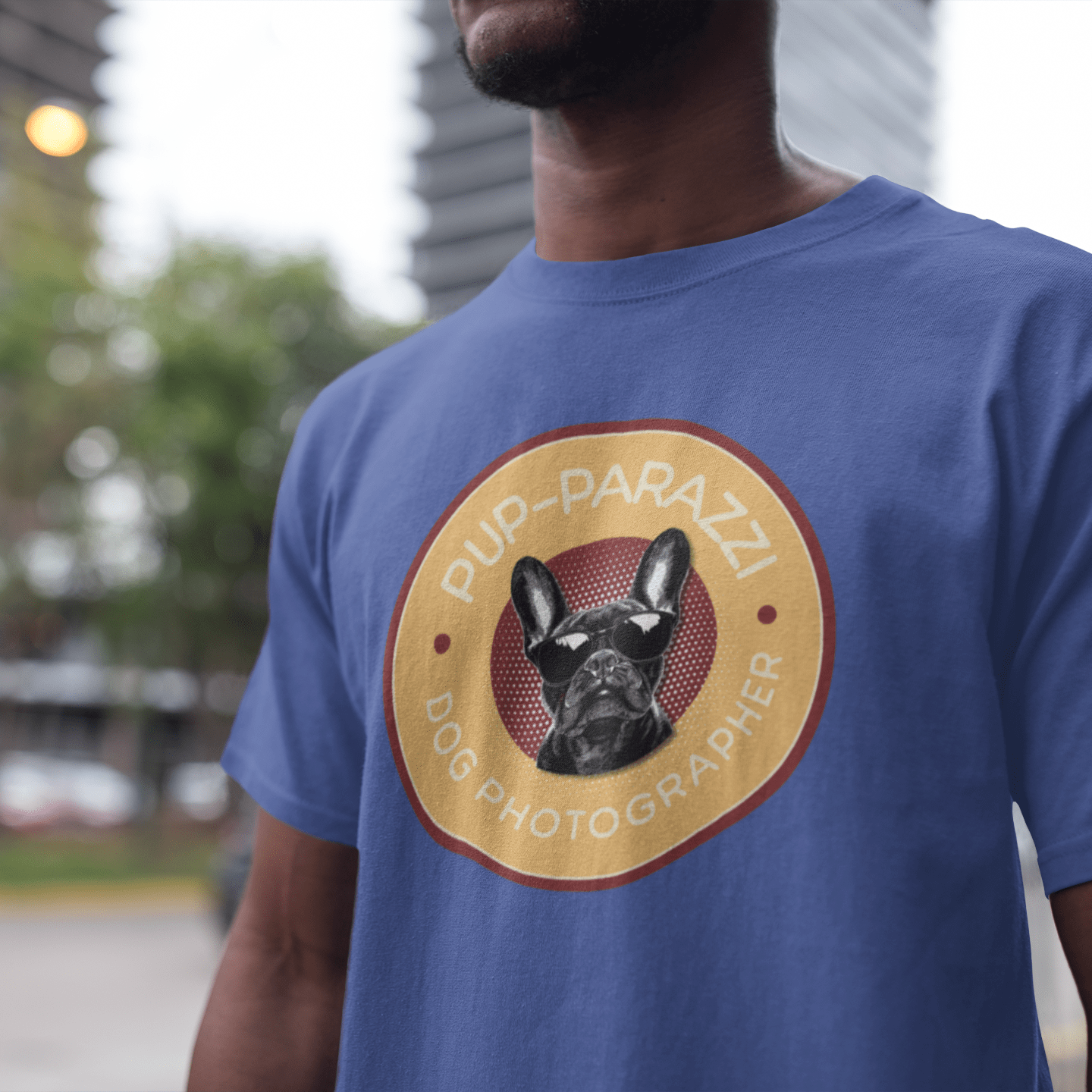 T-Shirt Pup-parazzi French Bull Dog Premium Unisex T-Shirt ReallyintoDogs