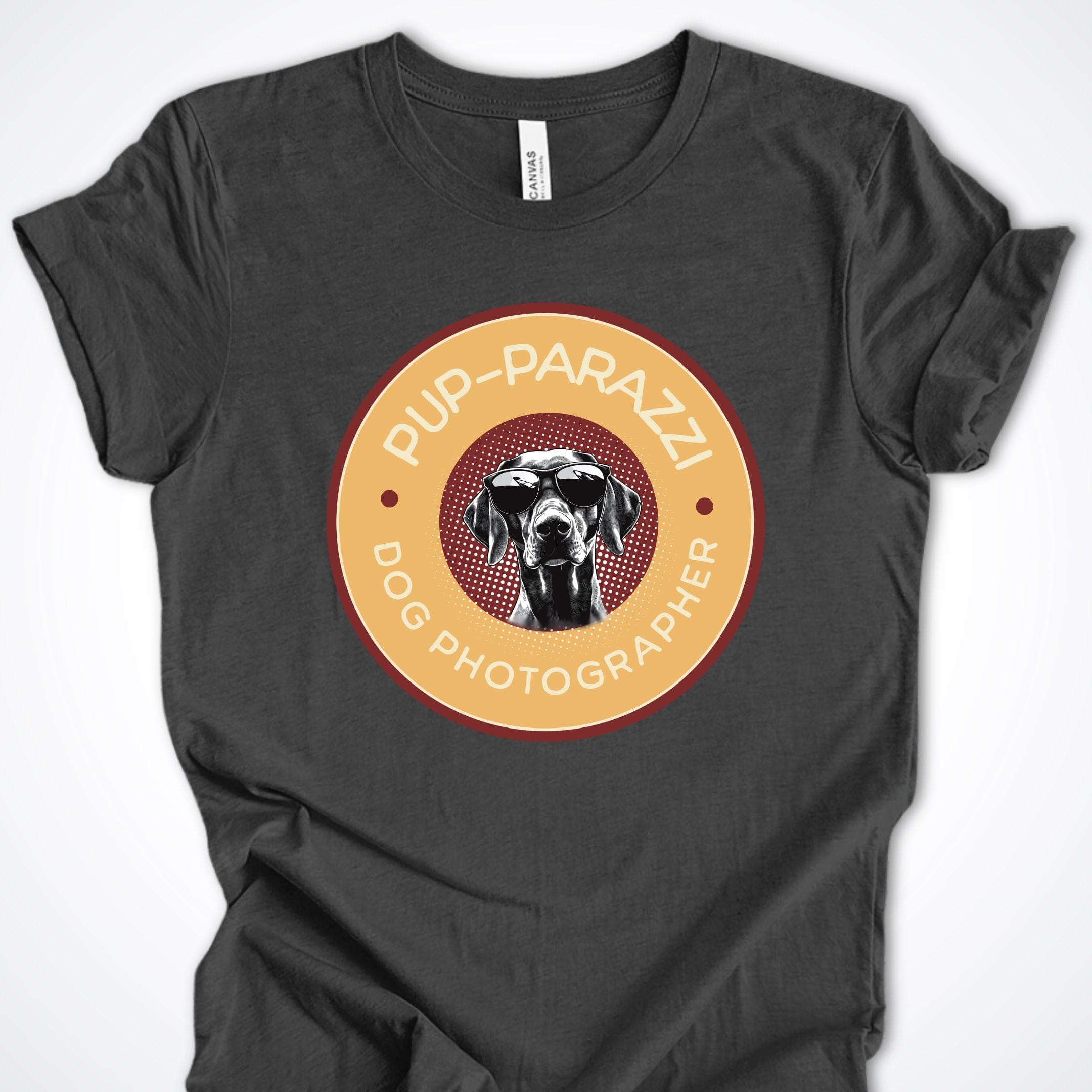 T-Shirt Dark Grey Heather / S Pup-parazzi German Shorthair Pointer Premium Unisex T-Shirt ReallyintoDogs