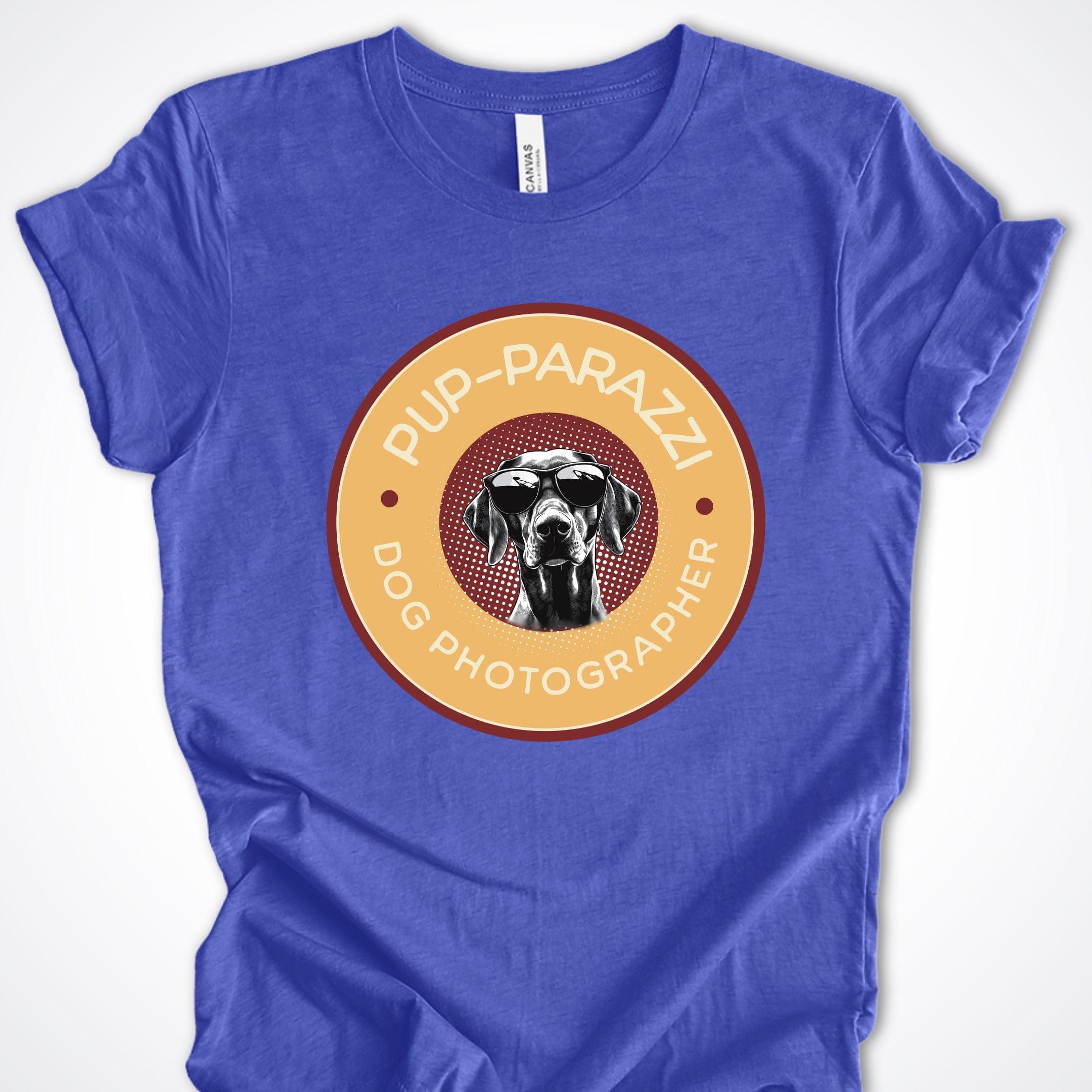 T-Shirt Heather True Royal / S Pup-parazzi German Shorthair Pointer Premium Unisex T-Shirt ReallyintoDogs