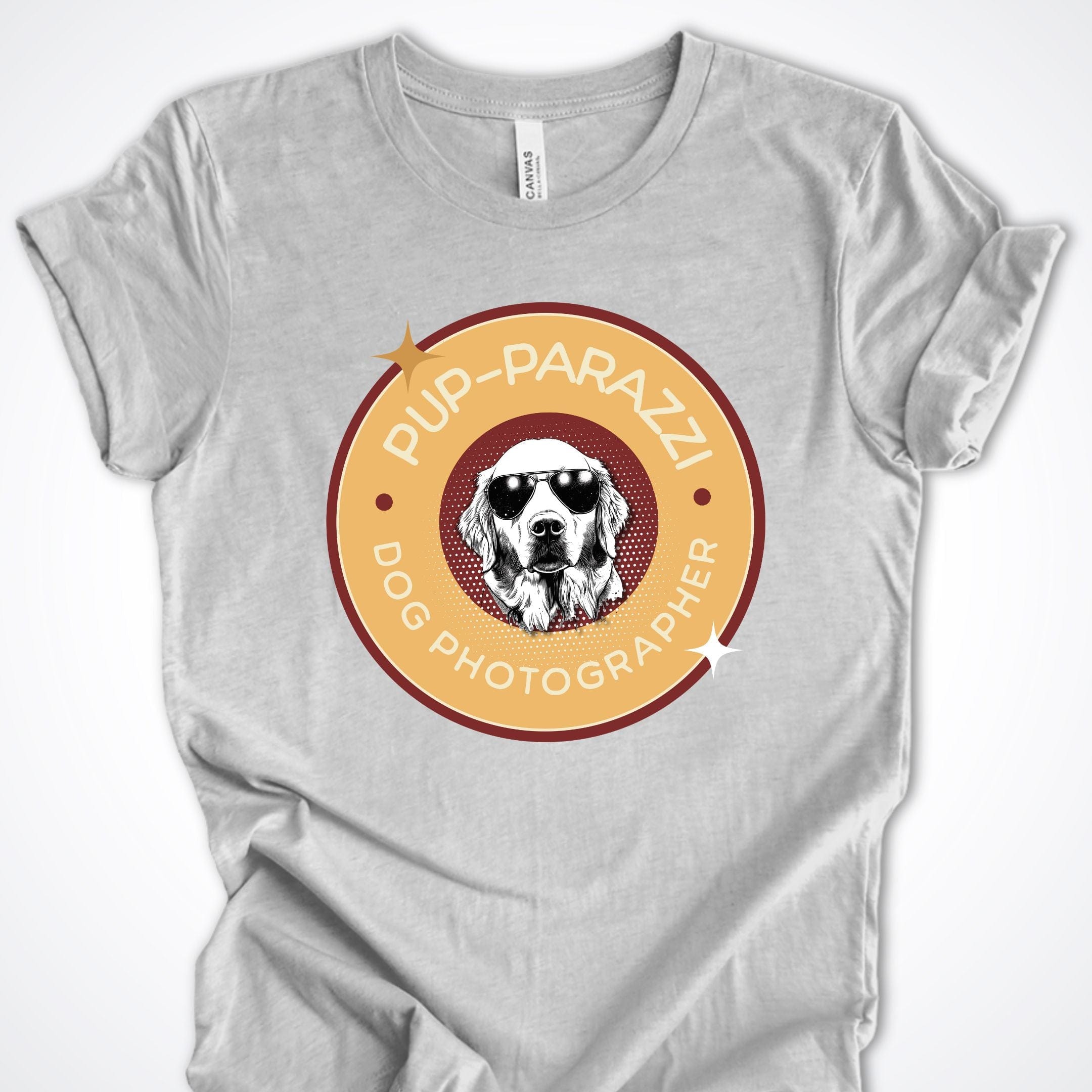 T-Shirt Athletic Heather / S Pup-parazzi Golden Retreiver Premium Unisex T-Shirt ReallyintoDogs